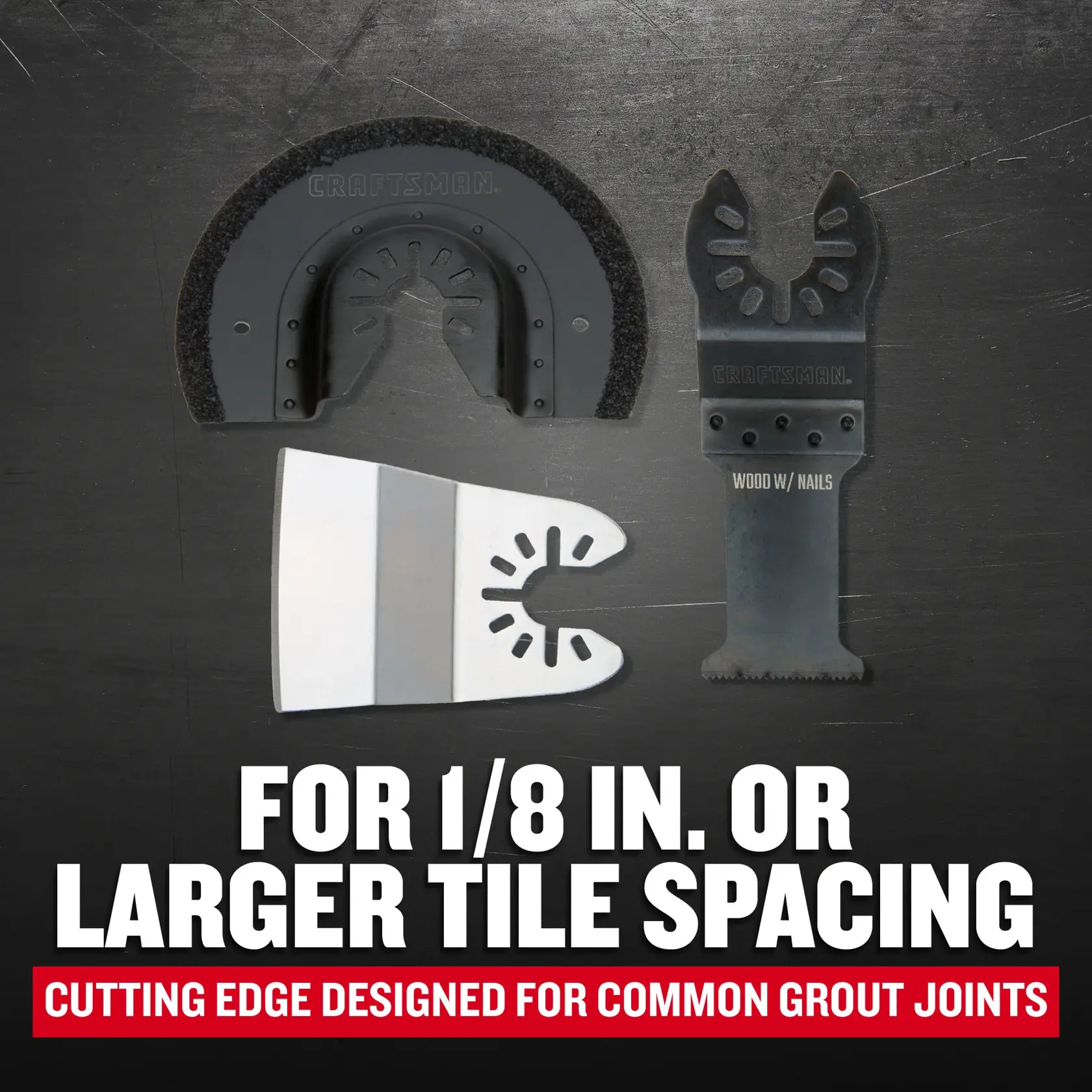 CRAFTSMAN CMAO201 Multi-Material Oscillating Blades Set (3-Piece) F+B