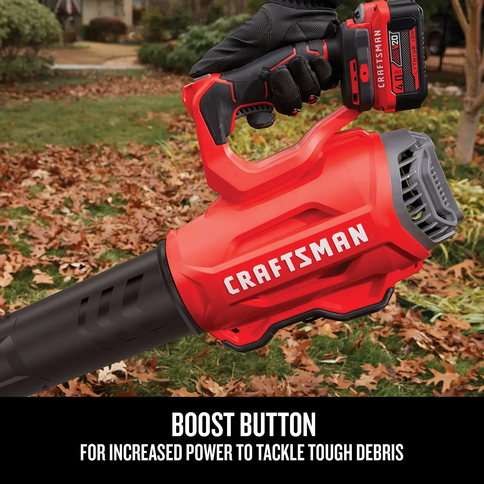 Graphic of CRAFTSMAN Leaf Blowers highlighting product features