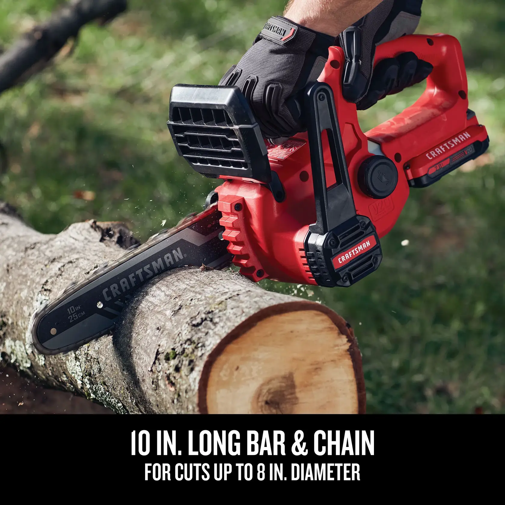 Graphic of CRAFTSMAN Chain Saws highlighting product features