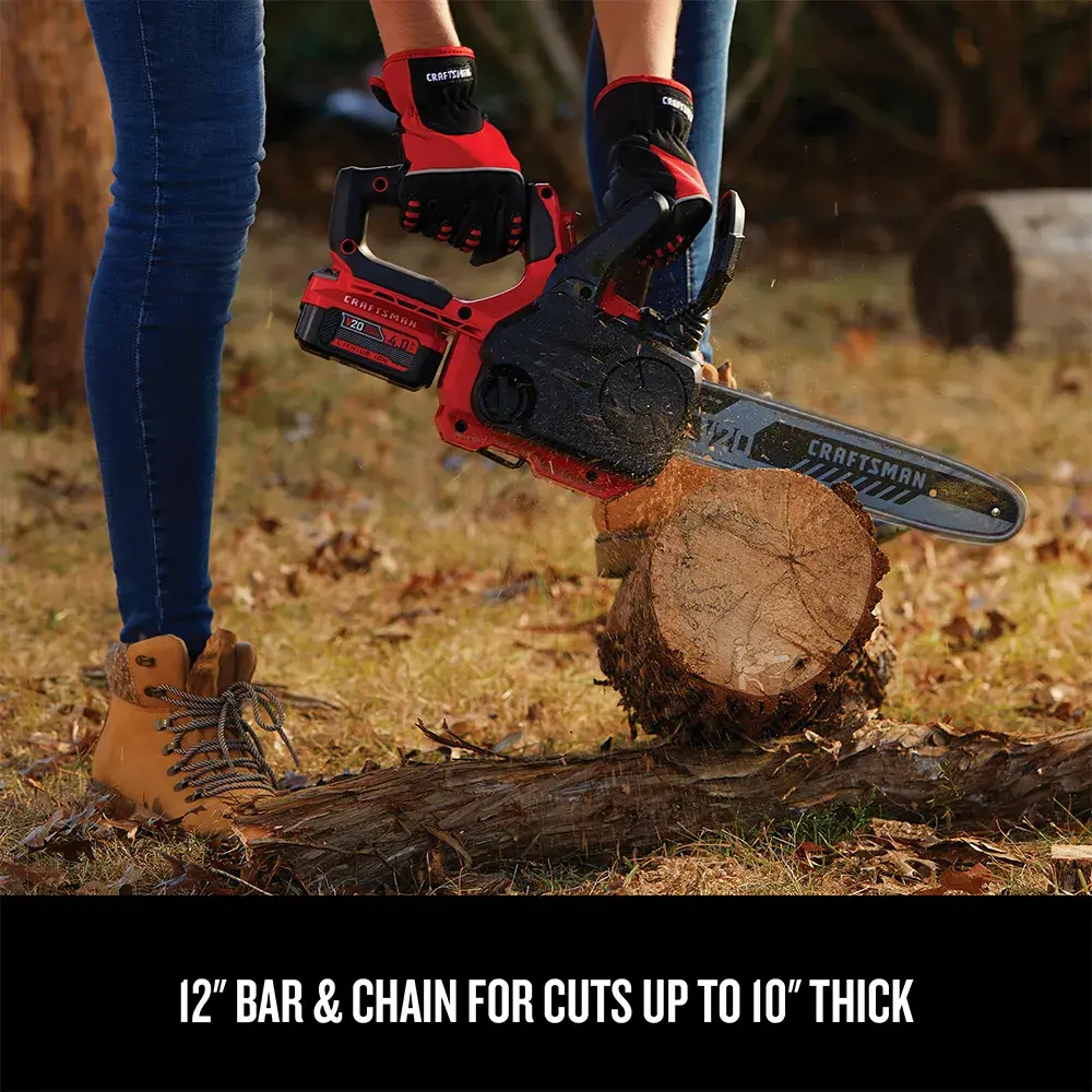 Graphic of CRAFTSMAN Chain Saws highlighting product features