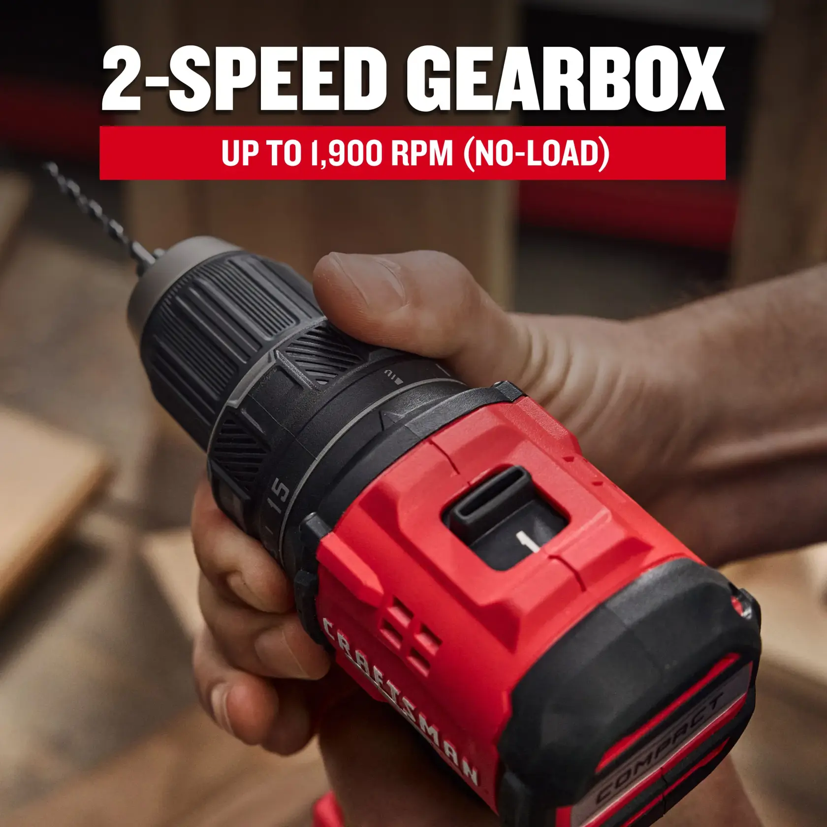 eComm Graphic 2-Speed Gearbox CRAFTSMAN® V20* BRUSHLESS RP™  Drill Driver Kit 