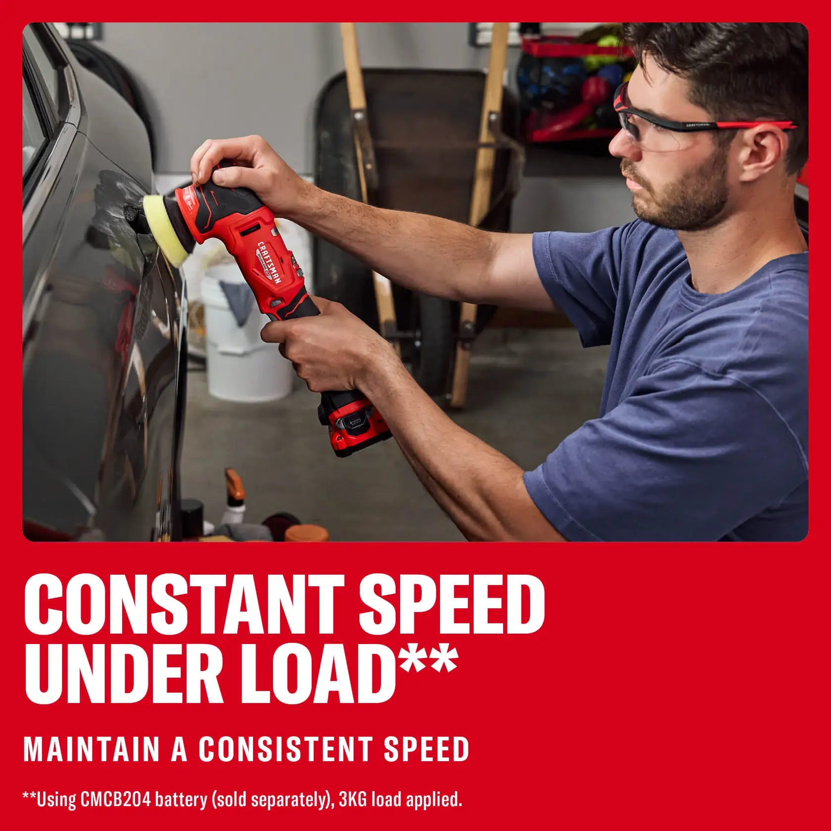 CRAFTSMAN® V20* BRUSHLESS RP™ 3 in. Dual-Action Polisher (Tool Only)