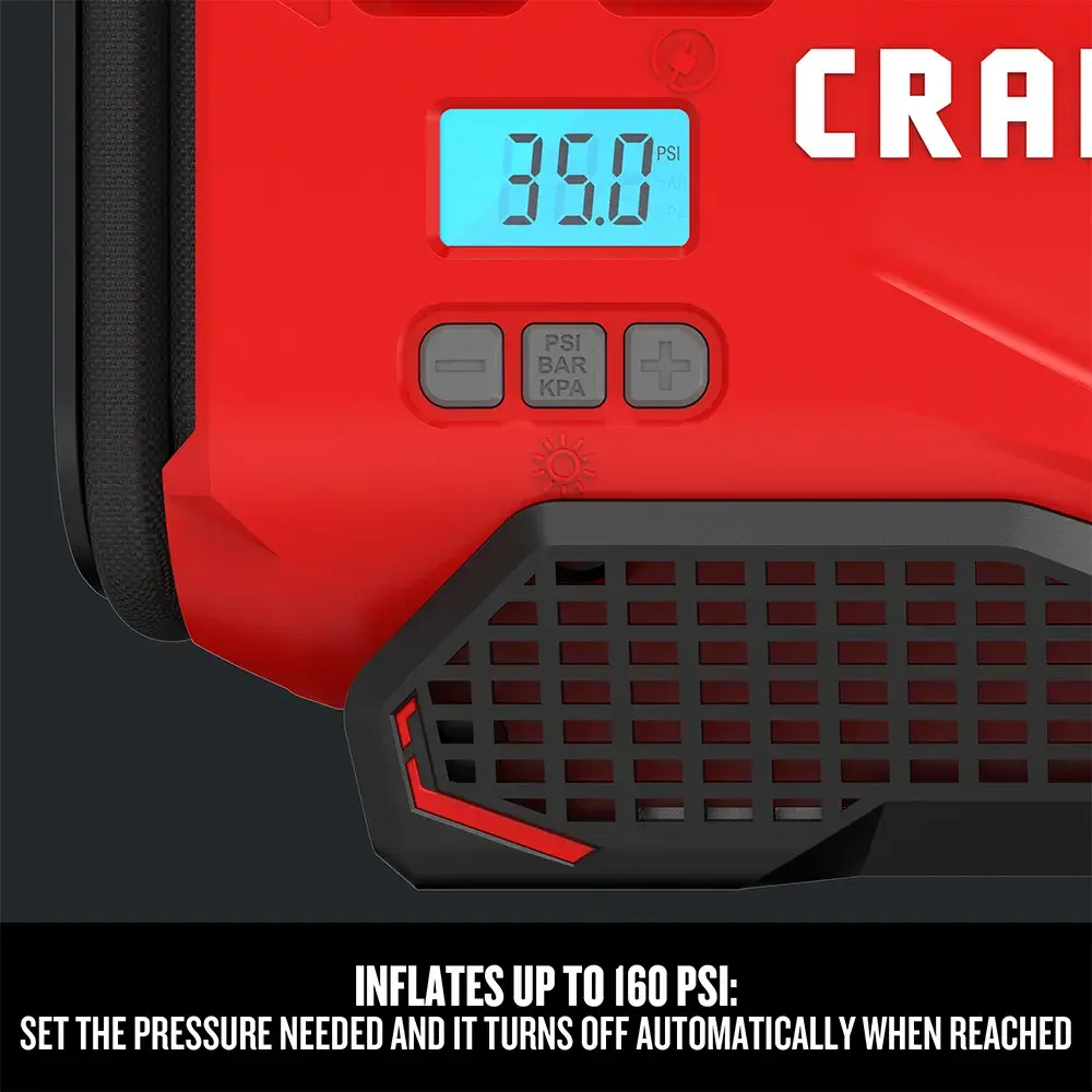 Graphic of CRAFTSMAN Air Tools & Compressors highlighting product features