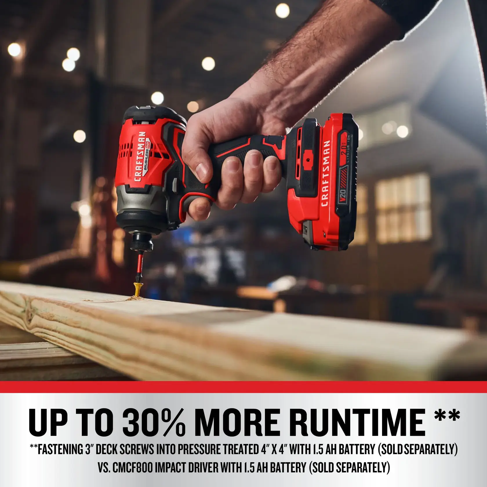 V20 BRUSHLESS RP Impact Driver (Tool Only) on dark background