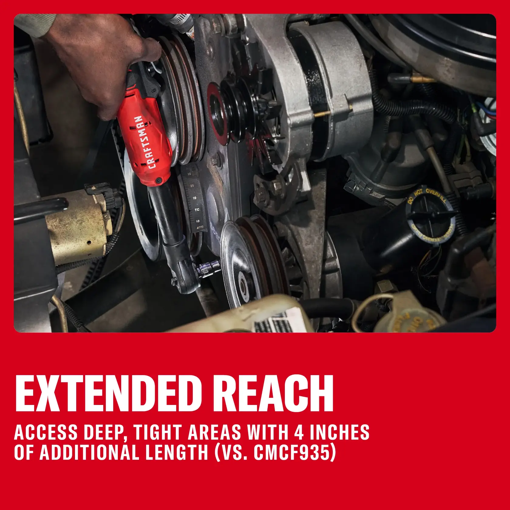 CRAFTSMAN V20* Extended Reach Multi-Size Ratchet (Tool Only) thumbnail 6