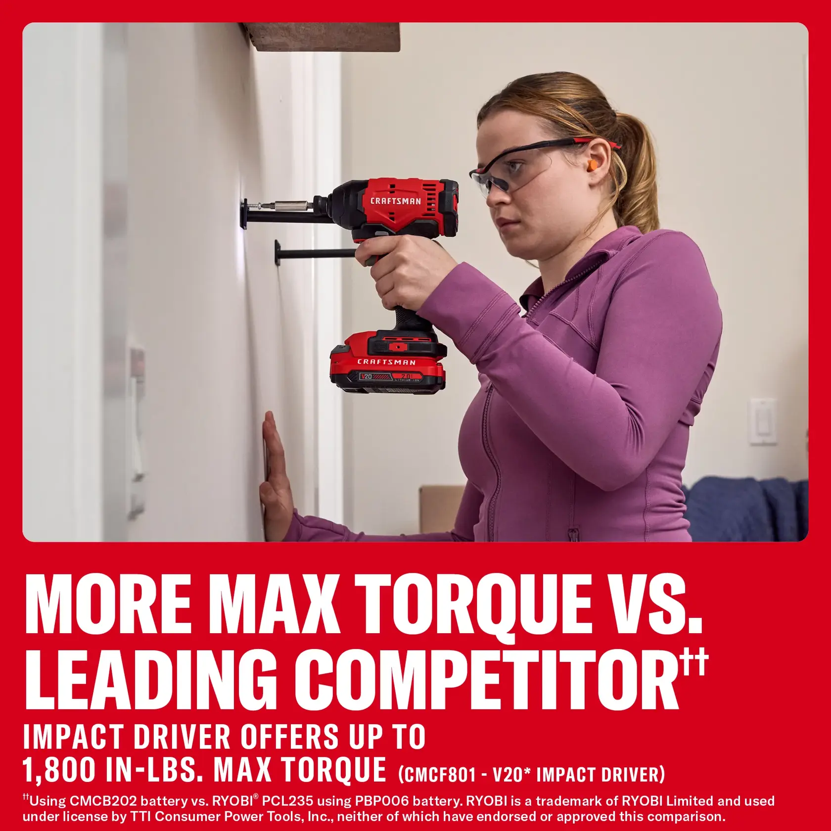 CRAFTSMAN® V20* brushed drills program combo kits
