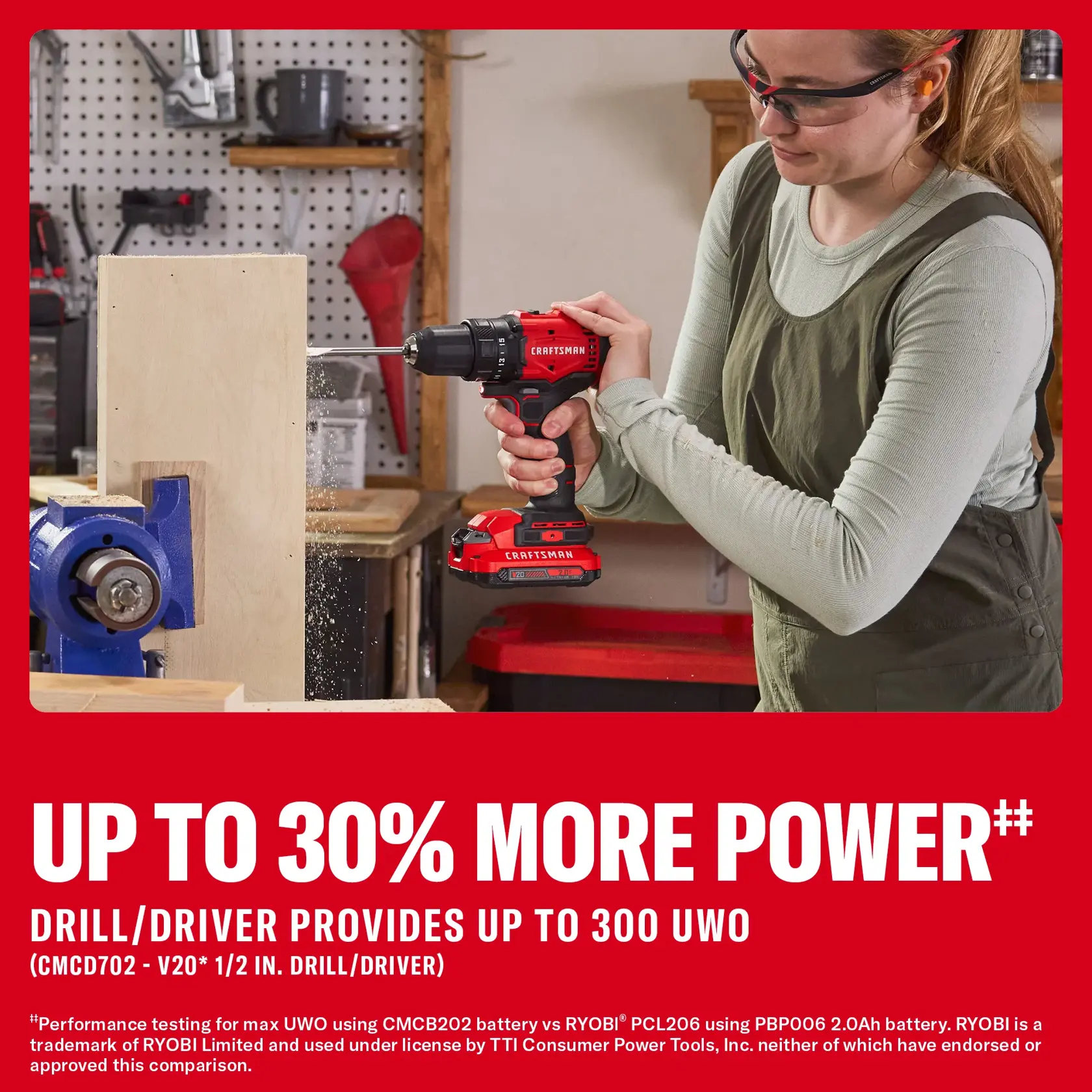 V20* cordless 1/2 in. Drill/driver and impact driver combo kit with (2) 2ah batteries