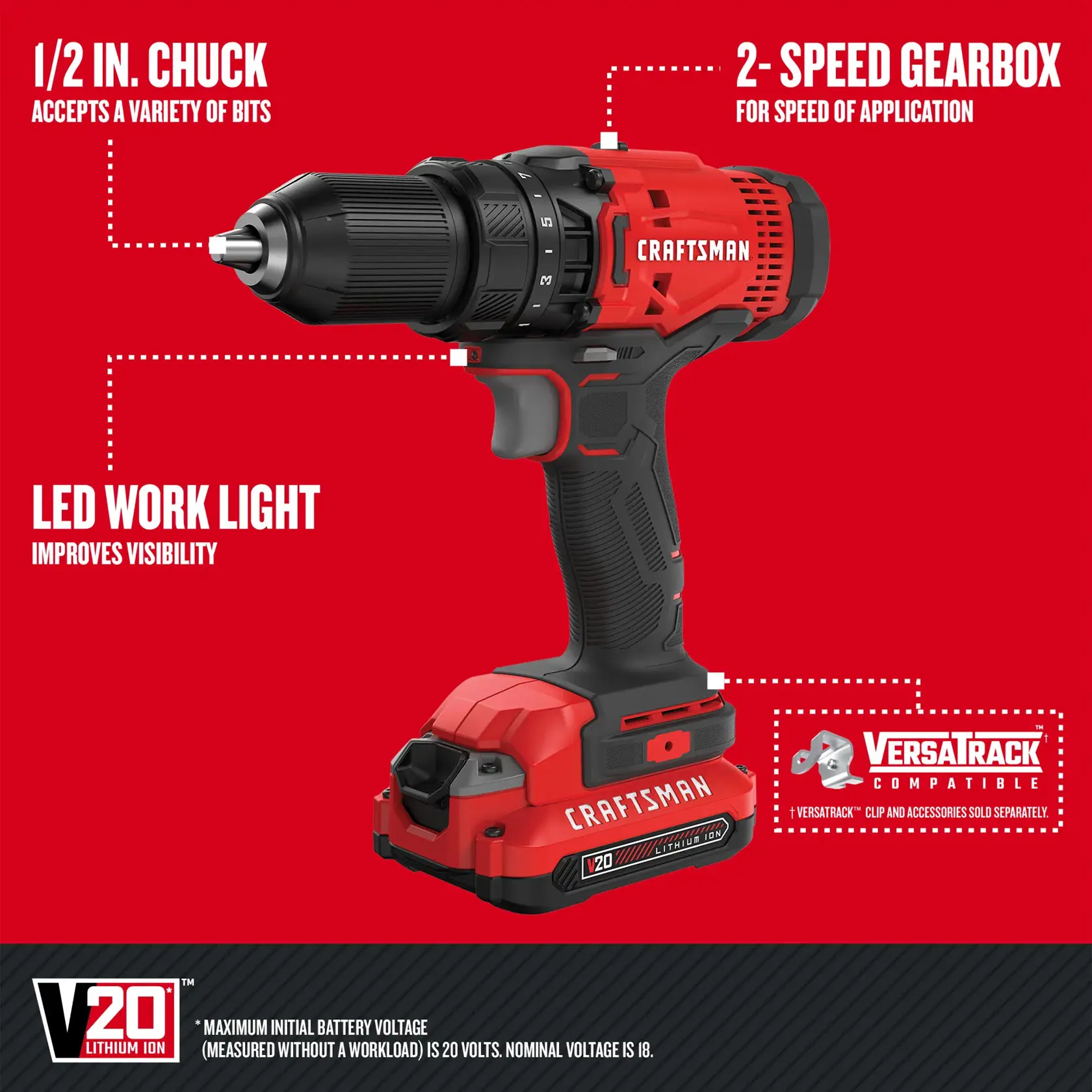 CRAFTSMAN Combo Kits: Power Tools highlighting product features carousel