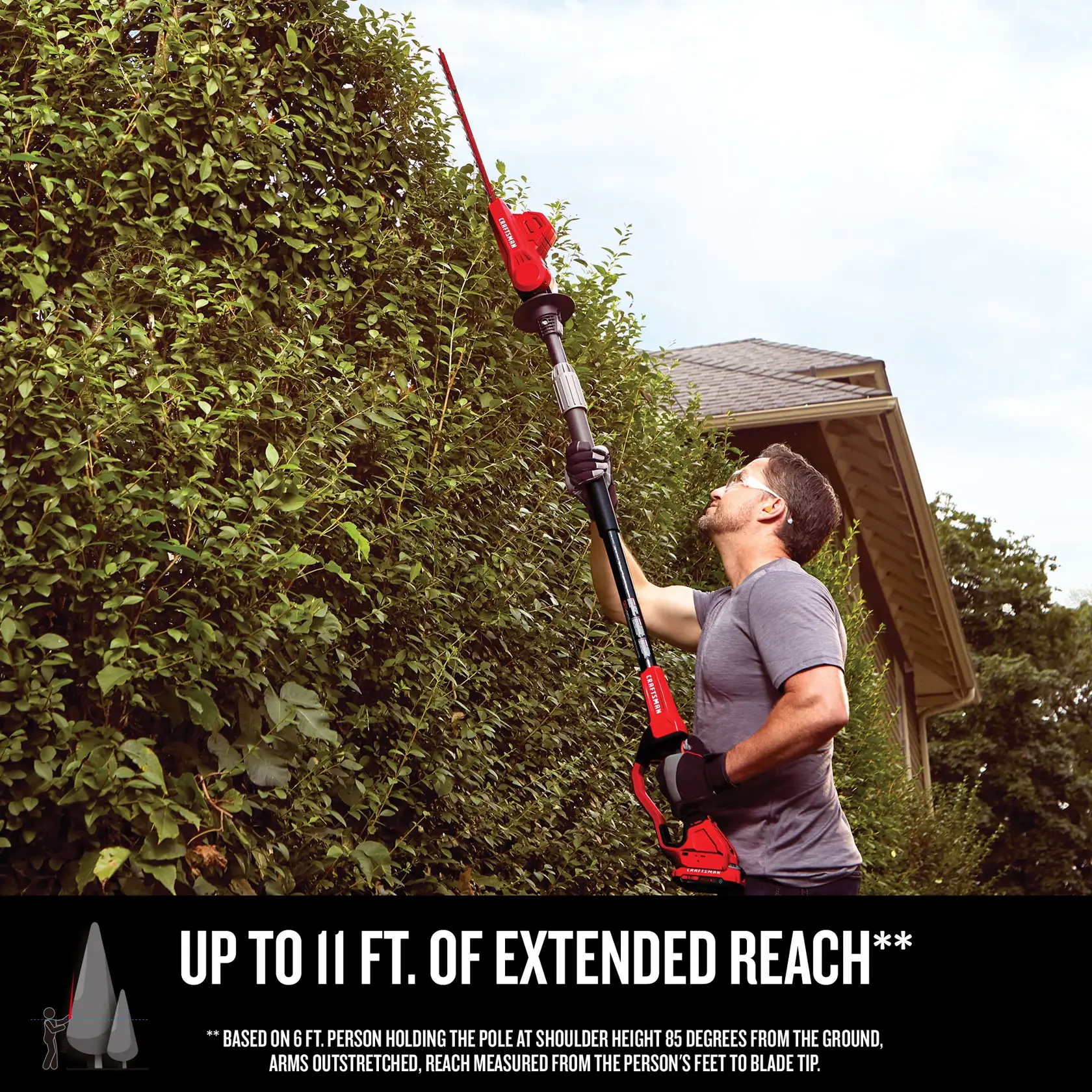 CRAFTSMAN® V20* Cordless 18-Inch Pole Hedge Trimmer (Tool Only)