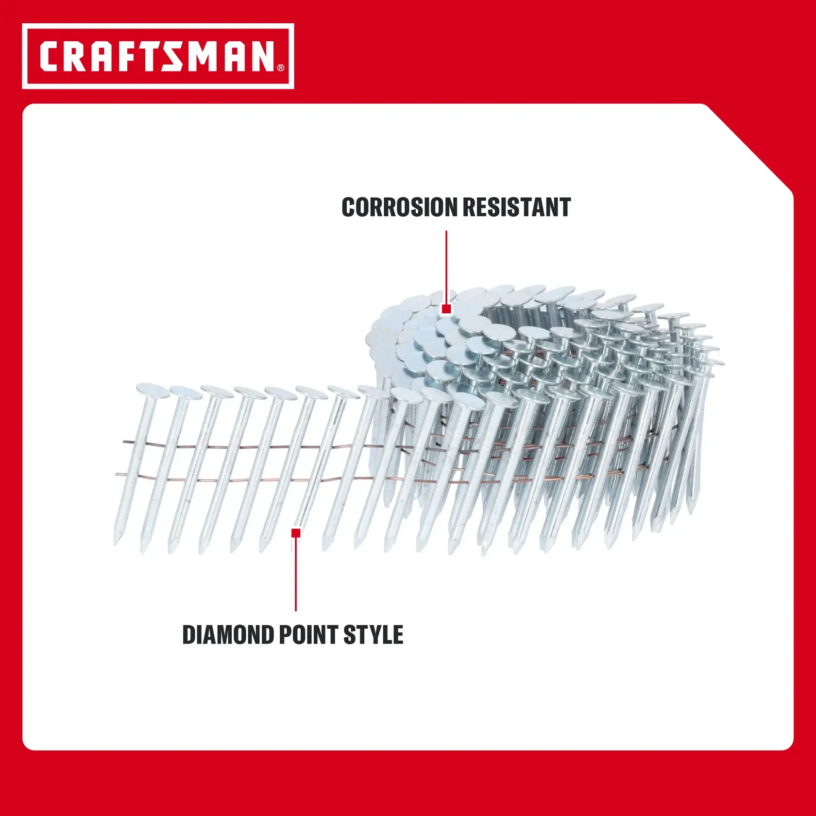 15º Coil Galvanized Roofing Nails Project Pack