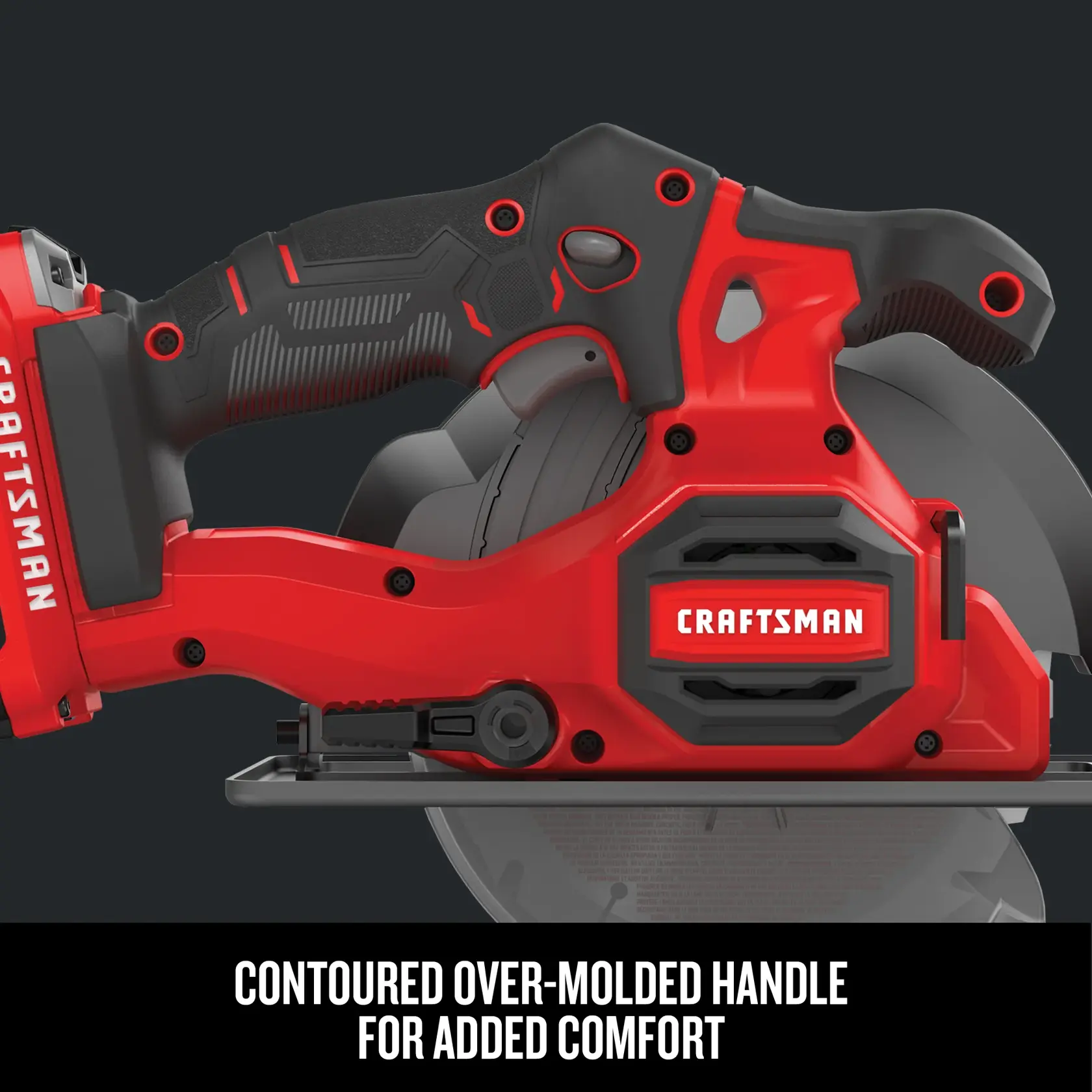 Graphic of CRAFTSMAN Circular Saws highlighting product features