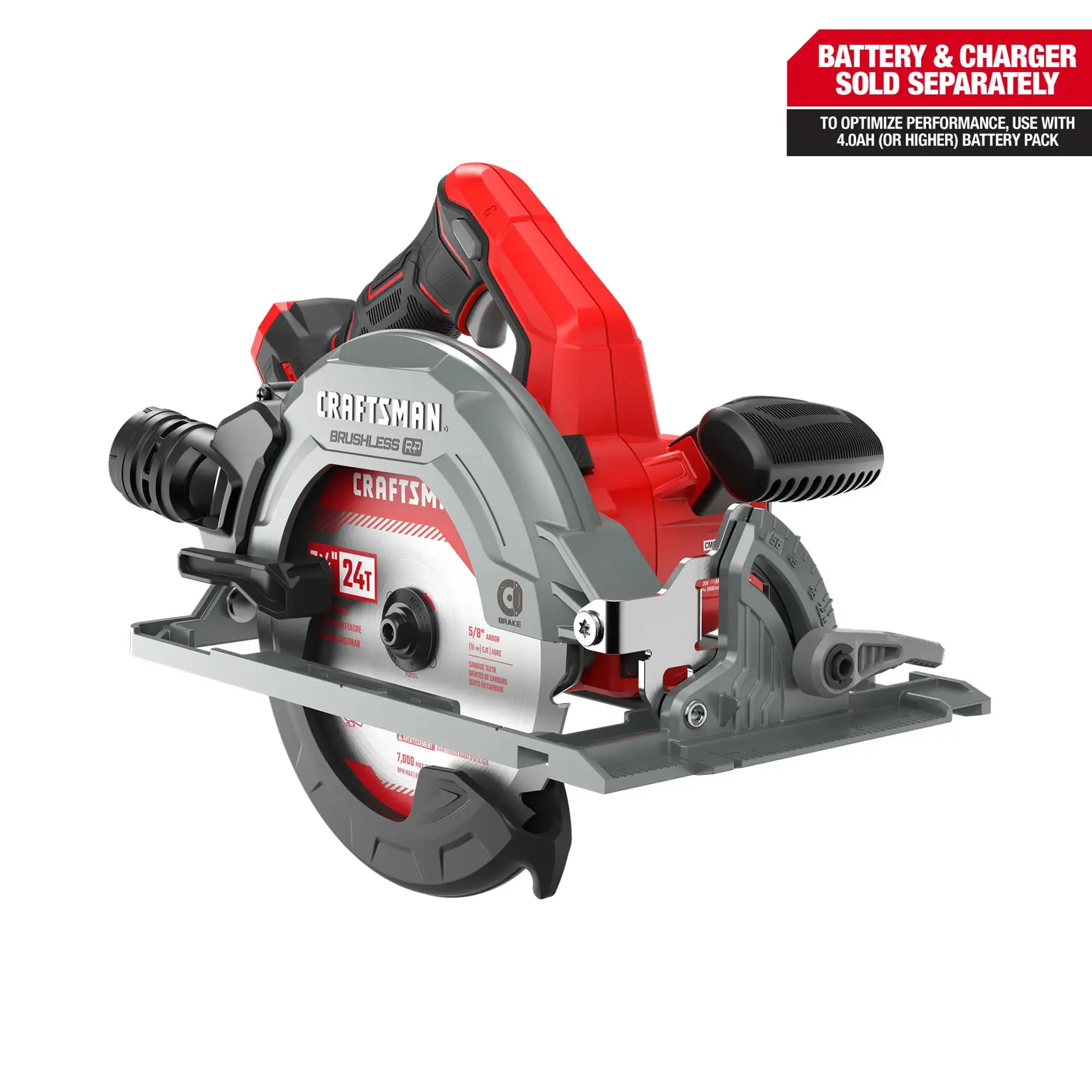 V20* BRUSHLESS RP™ Cordless 7-1/4in. Circular Saw (Tool Only)