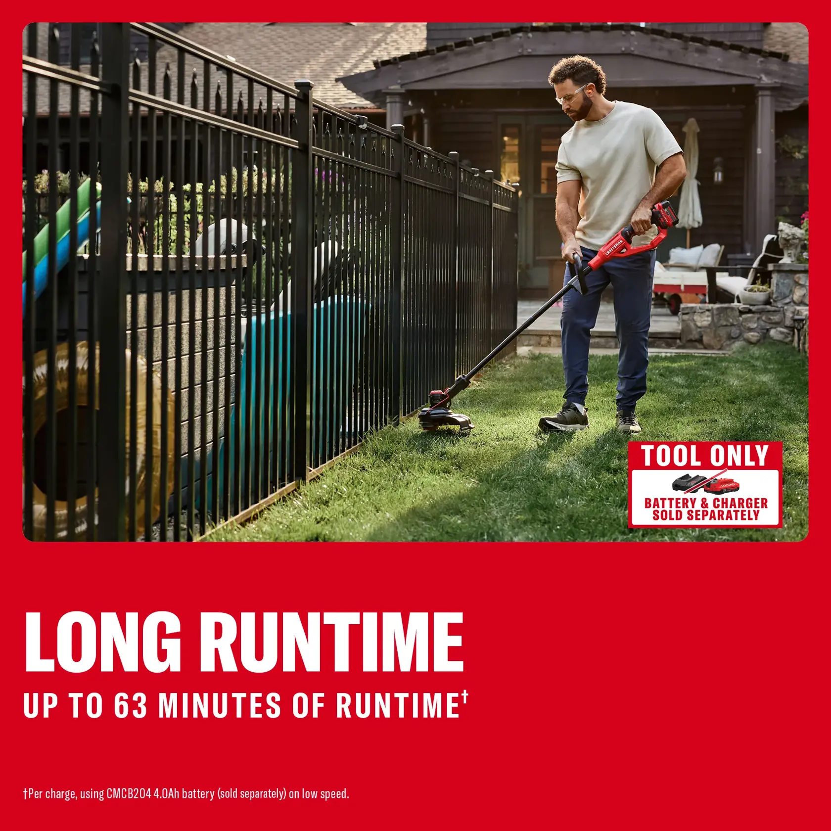 CRAFTSMAN®V20* String Trimmer (Tool Only) eComm Graphic