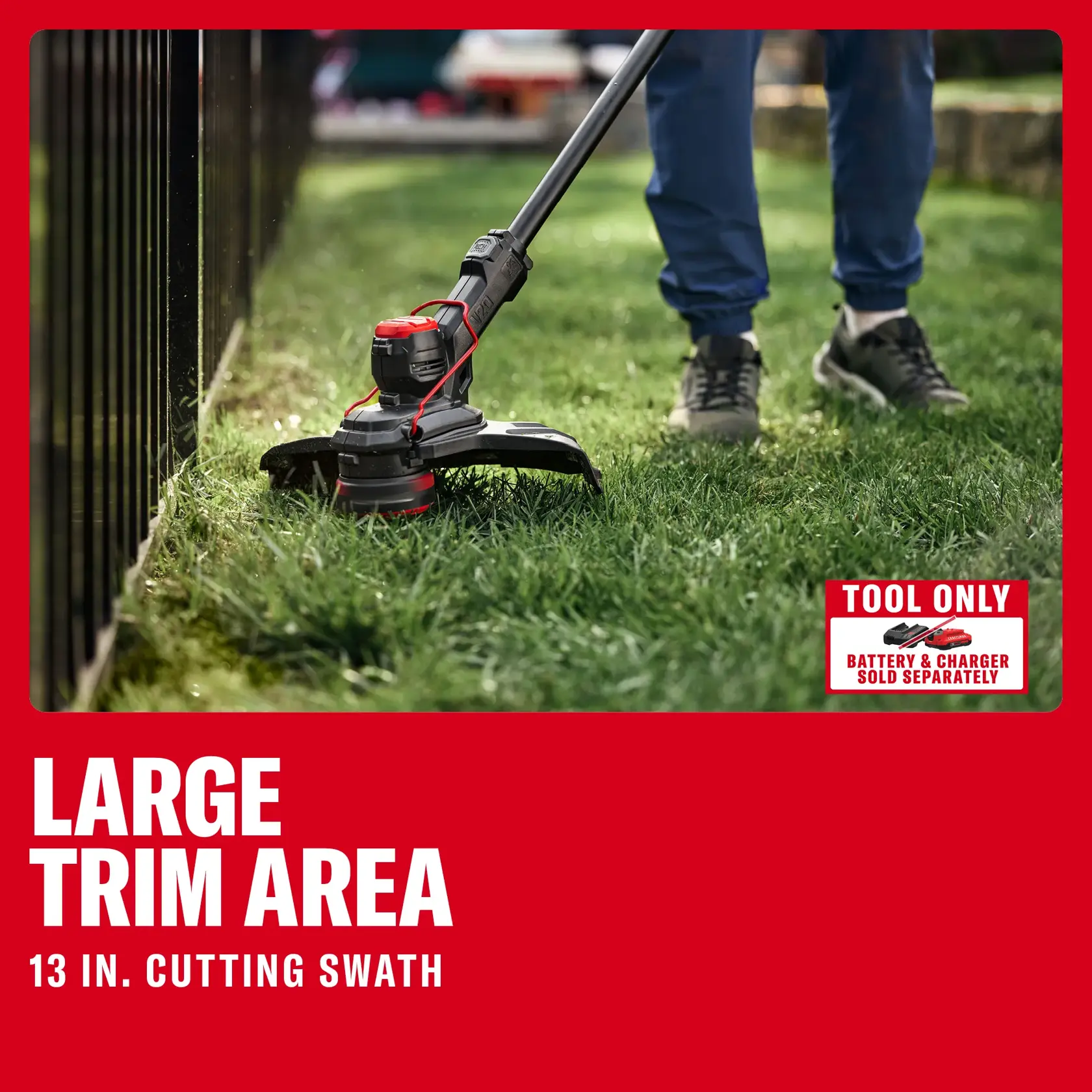 CRAFTSMAN®V20* String Trimmer (Tool Only) eComm Graphic