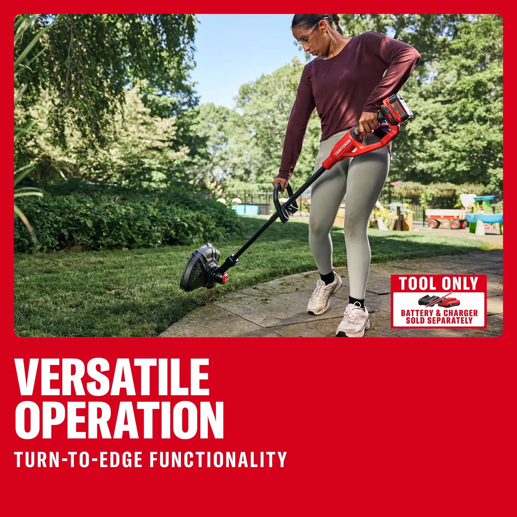 CRAFTSMAN®V20* String Trimmer (Tool Only) eComm Graphic