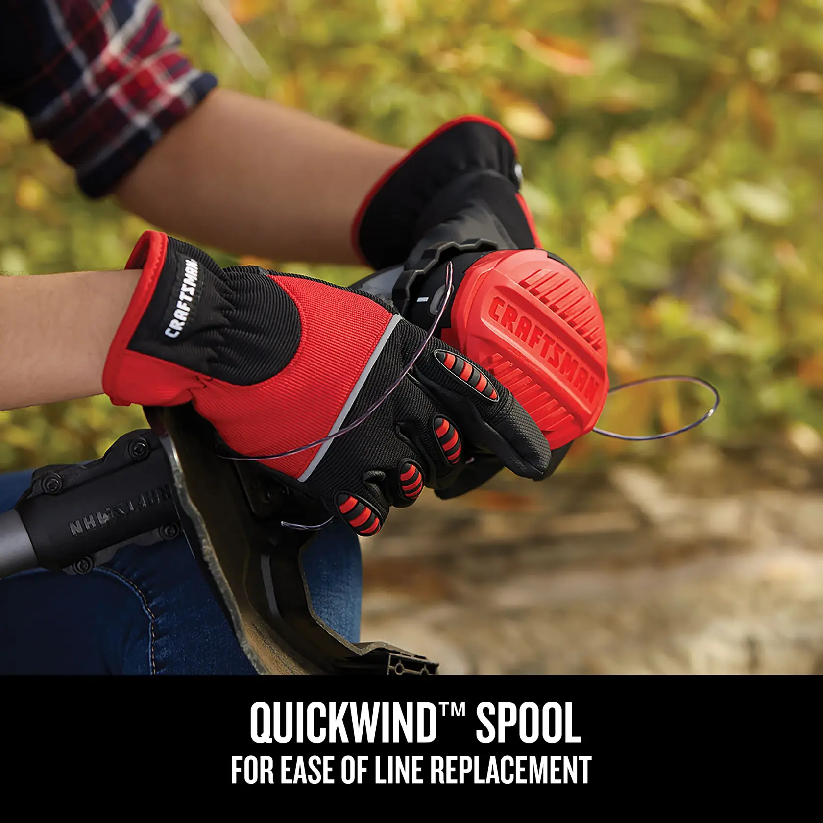 Graphic of CRAFTSMAN String Trimmers highlighting product features