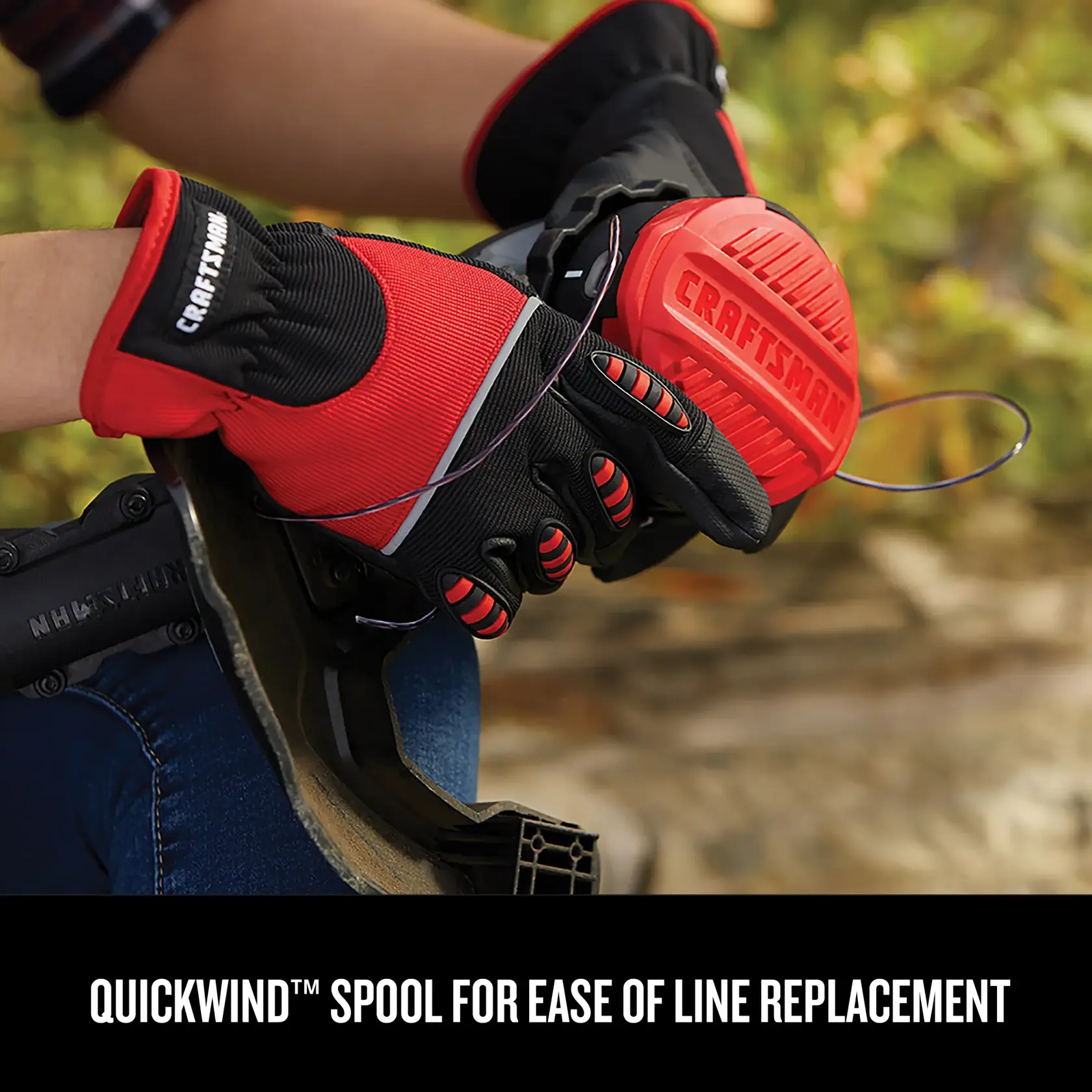 Graphic of CRAFTSMAN String Trimmers highlighting product features