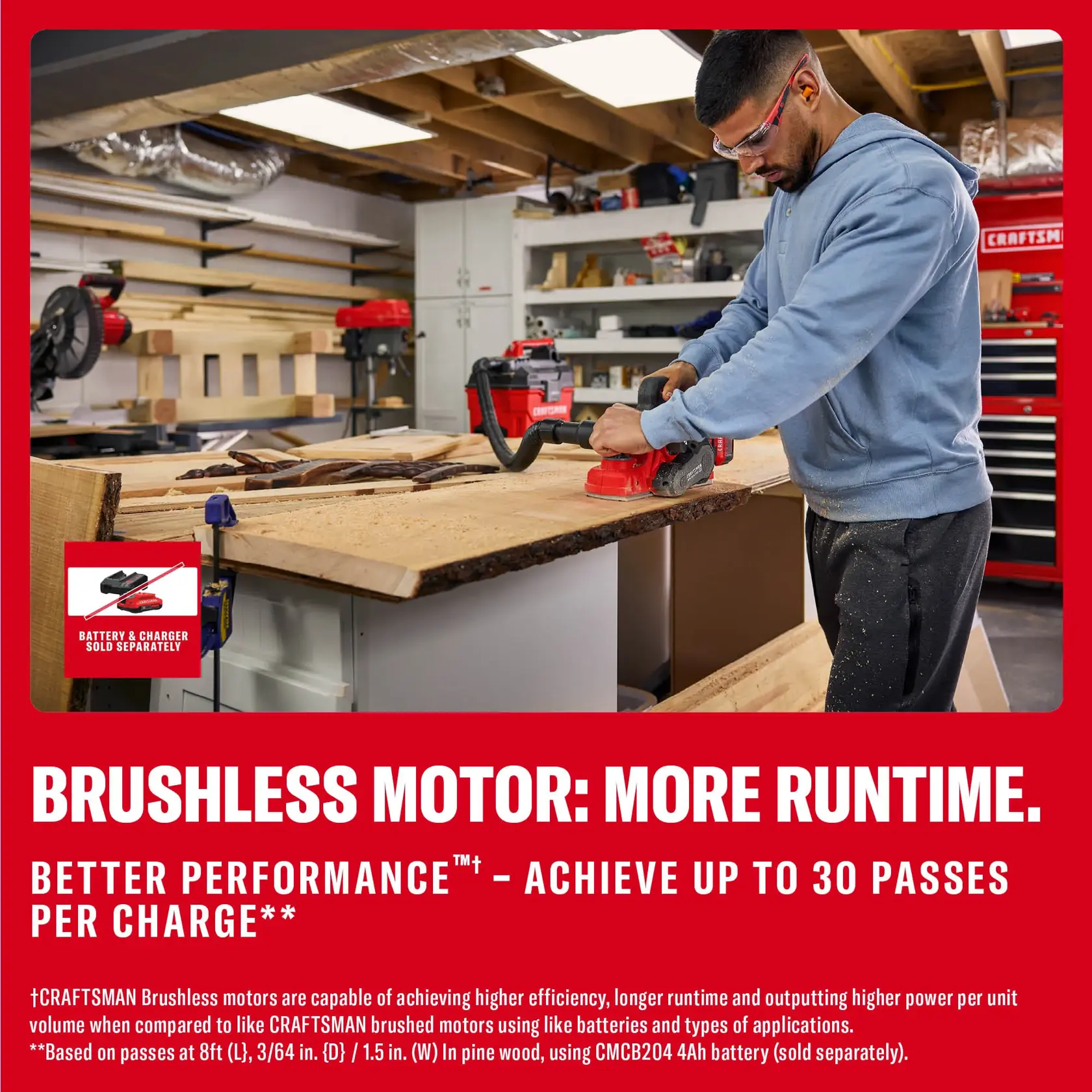 CRAFTSMAN® V20* BRUSHLESS RP™ 3-1/4 in. Handheld Planer (Tool Only)