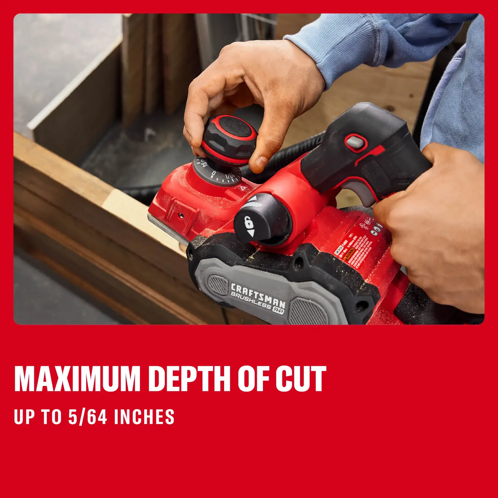 CRAFTSMAN® V20* BRUSHLESS RP™ 3-1/4 in. Handheld Planer (Tool Only)