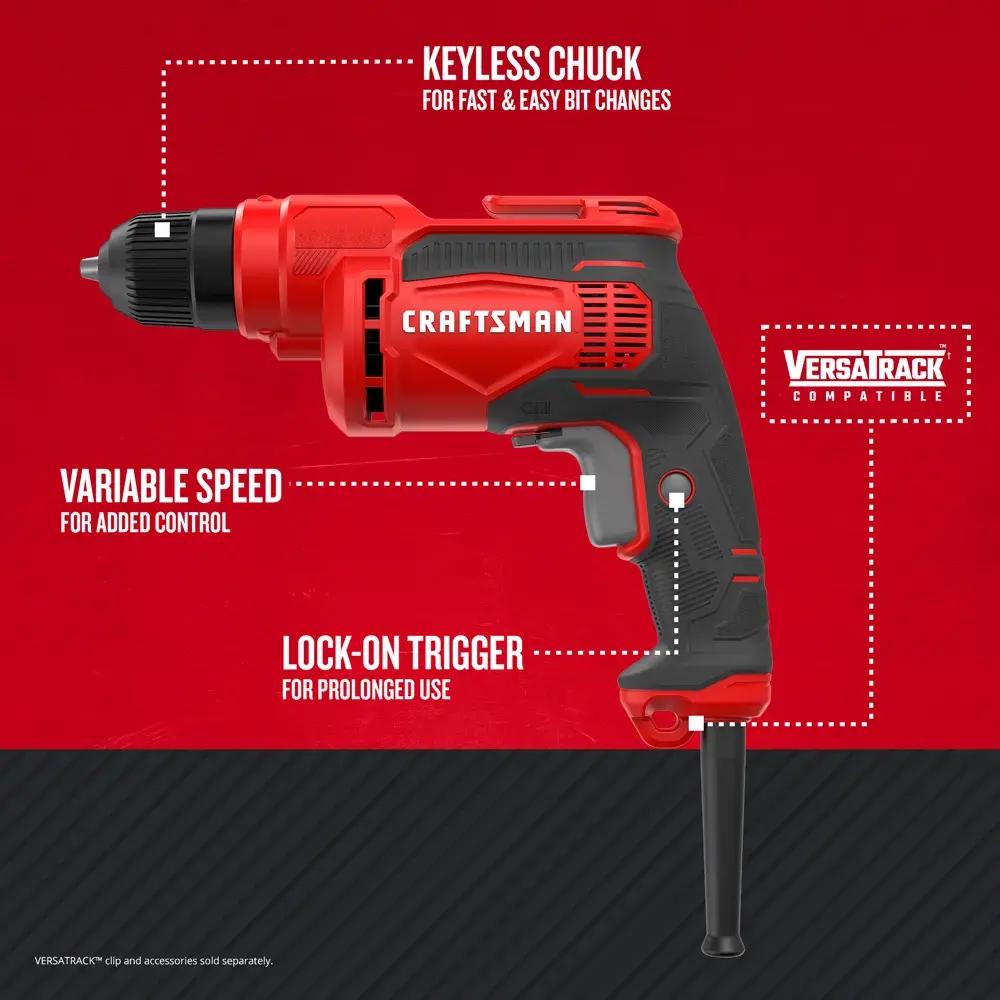Graphic of CRAFTSMAN Drills: Impact Driver highlighting product features