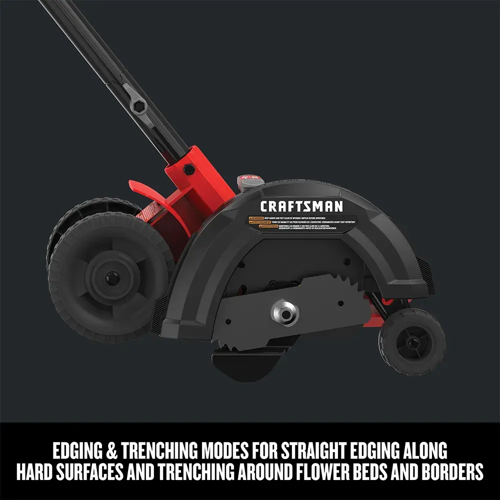 Graphic of CRAFTSMAN Edgers highlighting product features