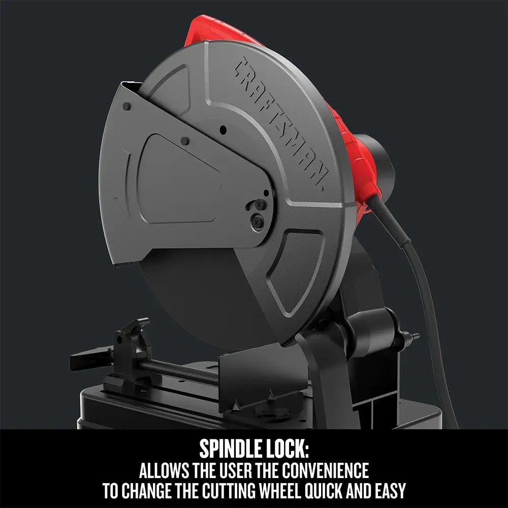 Graphic of CRAFTSMAN Bench & Stationary: Chop Saws highlighting product features