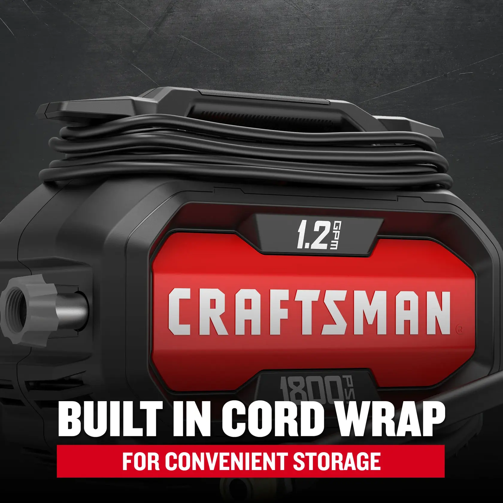 CRAFTSMAN 1800 MAX PSI* Built in Cord Graphic