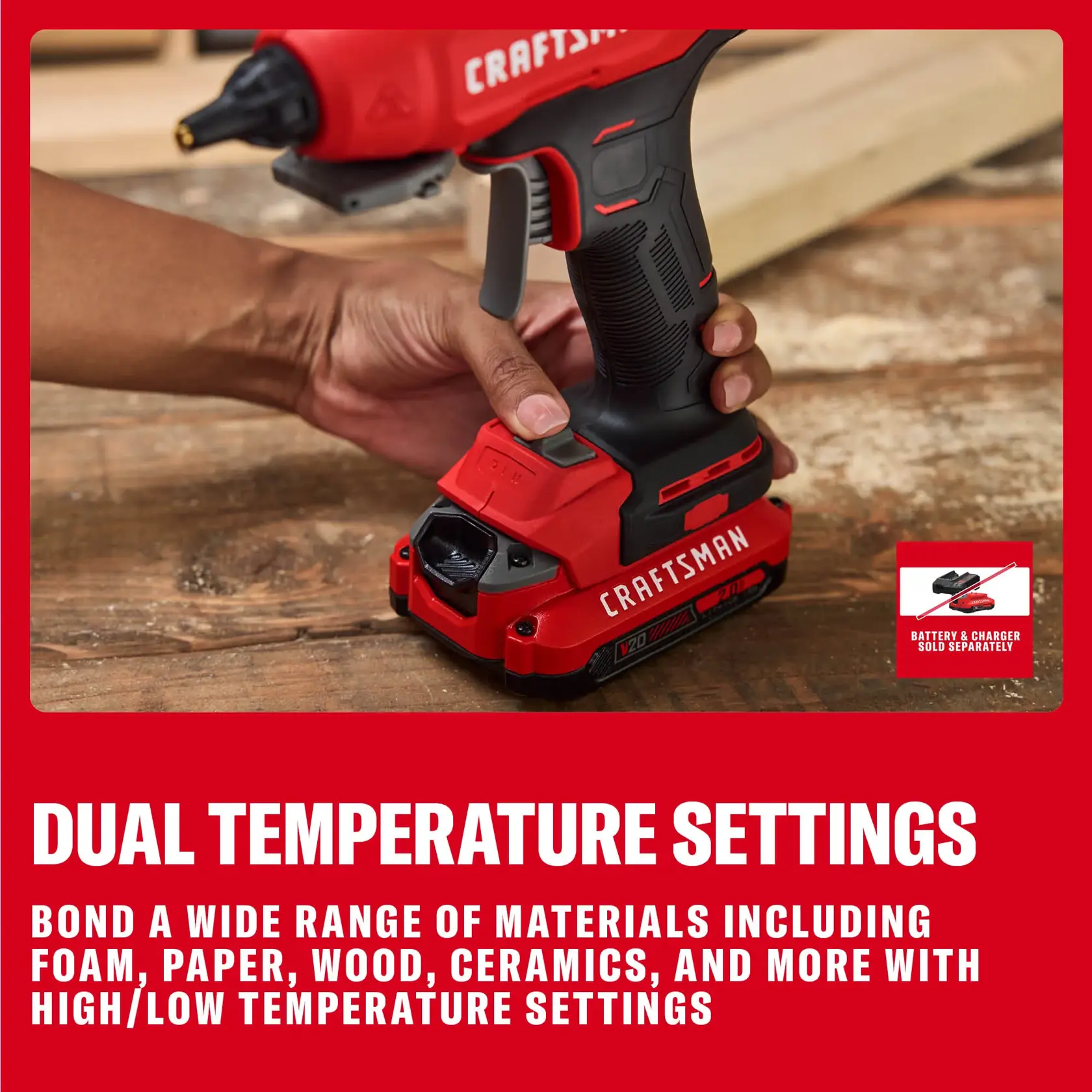 CRAFTSMAN® V20* Standard Glue Gun (Tool Only)