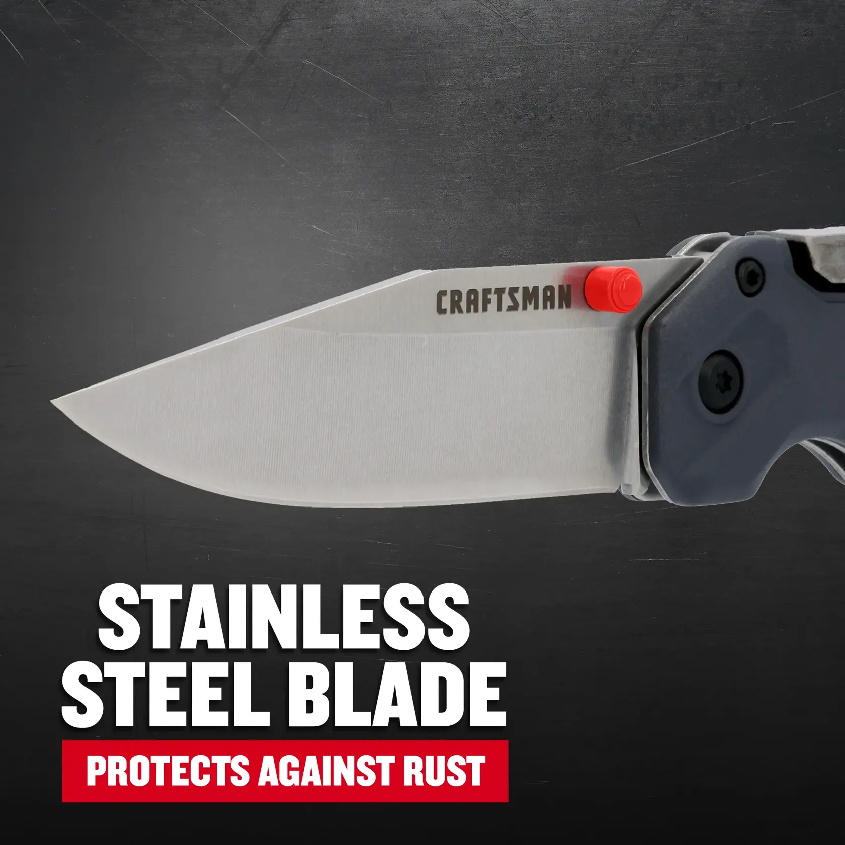 CRAFTSMAN® Push and Flip Folding Knife Pocket Knife Stainless Steel Blade