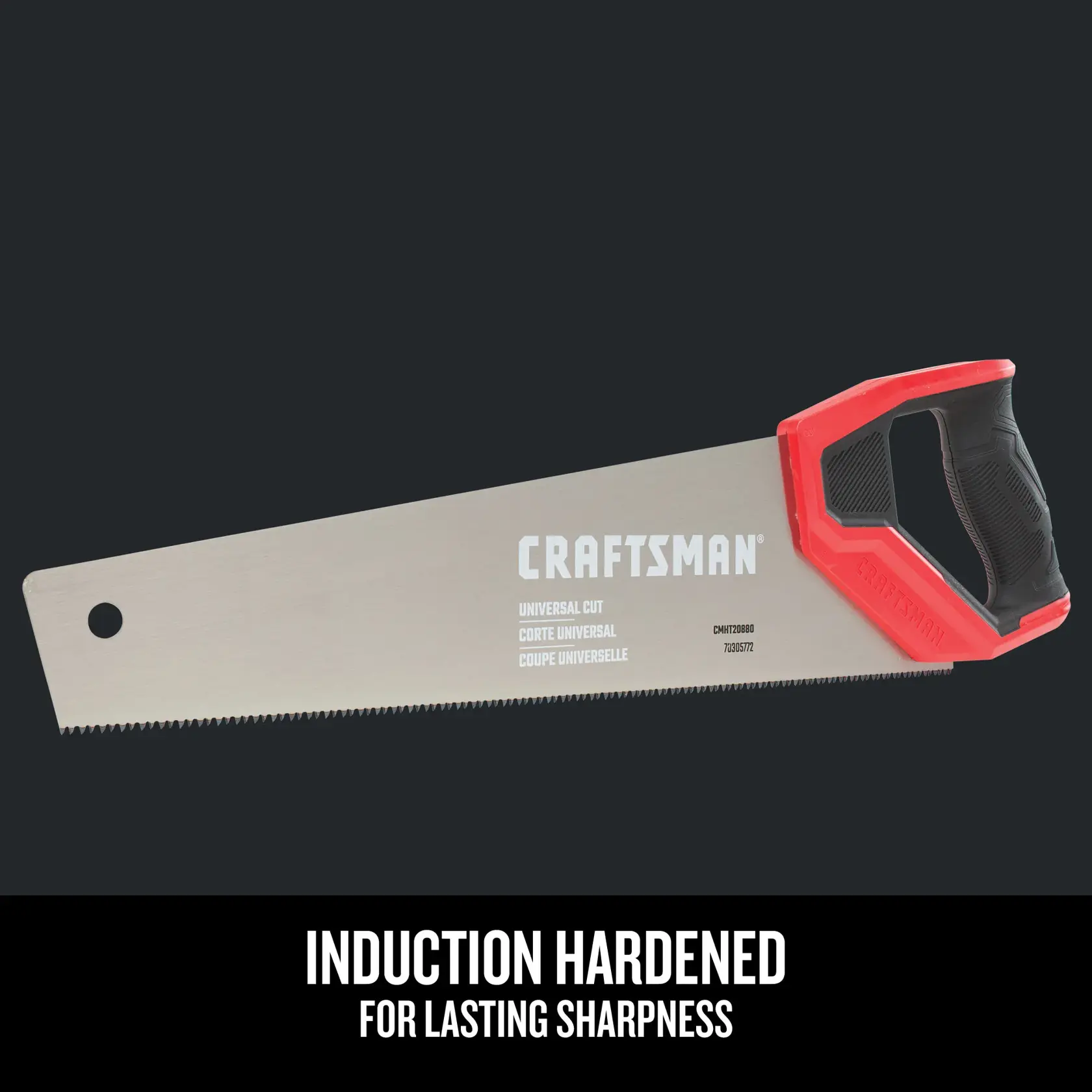 Graphic of CRAFTSMAN Handsaw highlighting product features