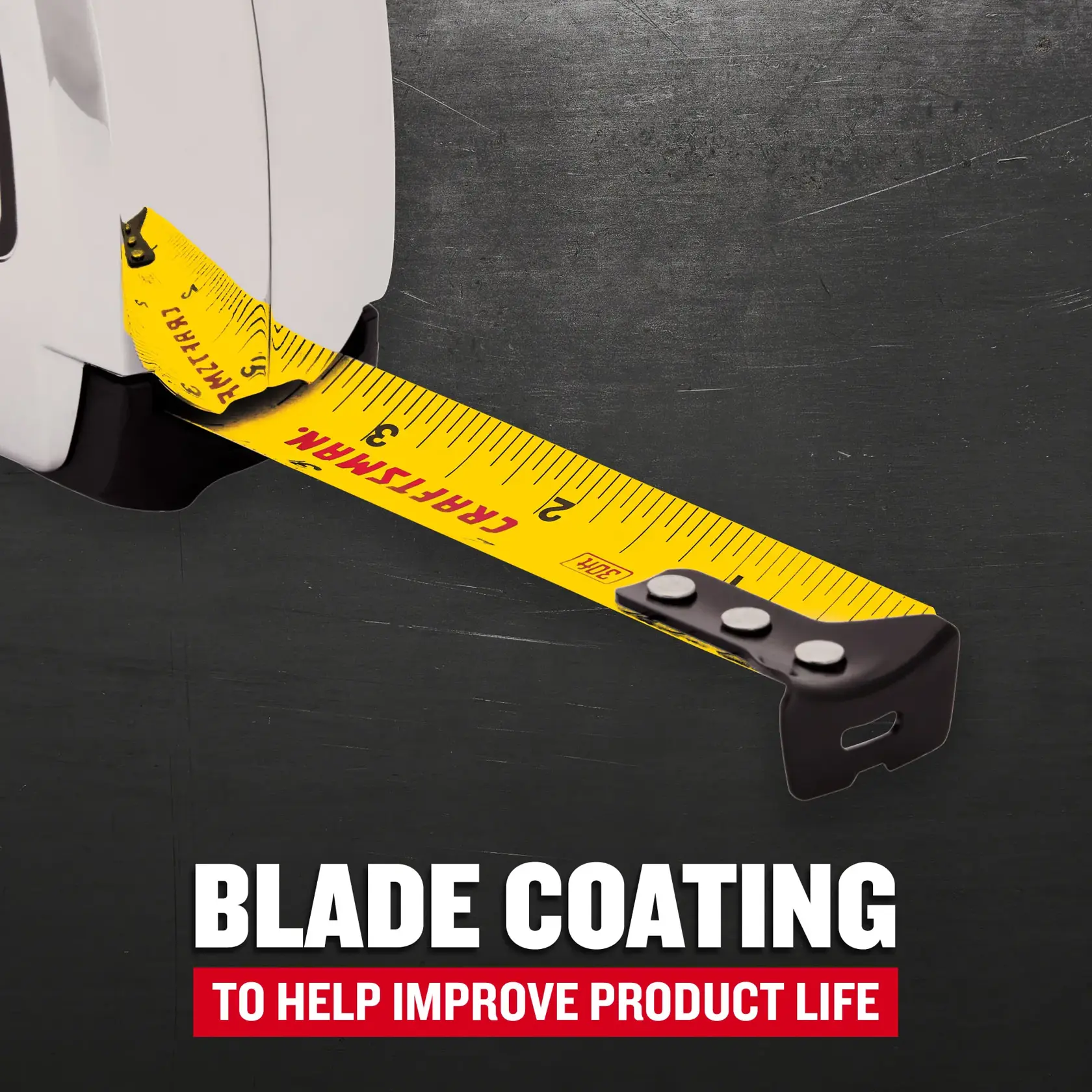 CRAFTSMAN CMHT37370S 30 ft. Chromelock Tape Measure F+B