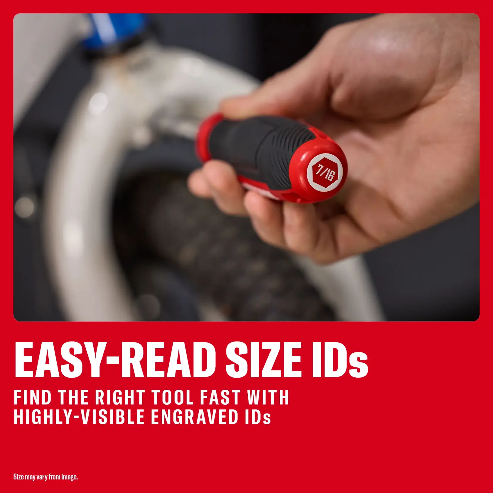 CRAFTSMAN tool with easy-read size IDs, SKUs 0-29-808, CMHT65145, CMHT65144, CMHT65143. Engraved marking shown.