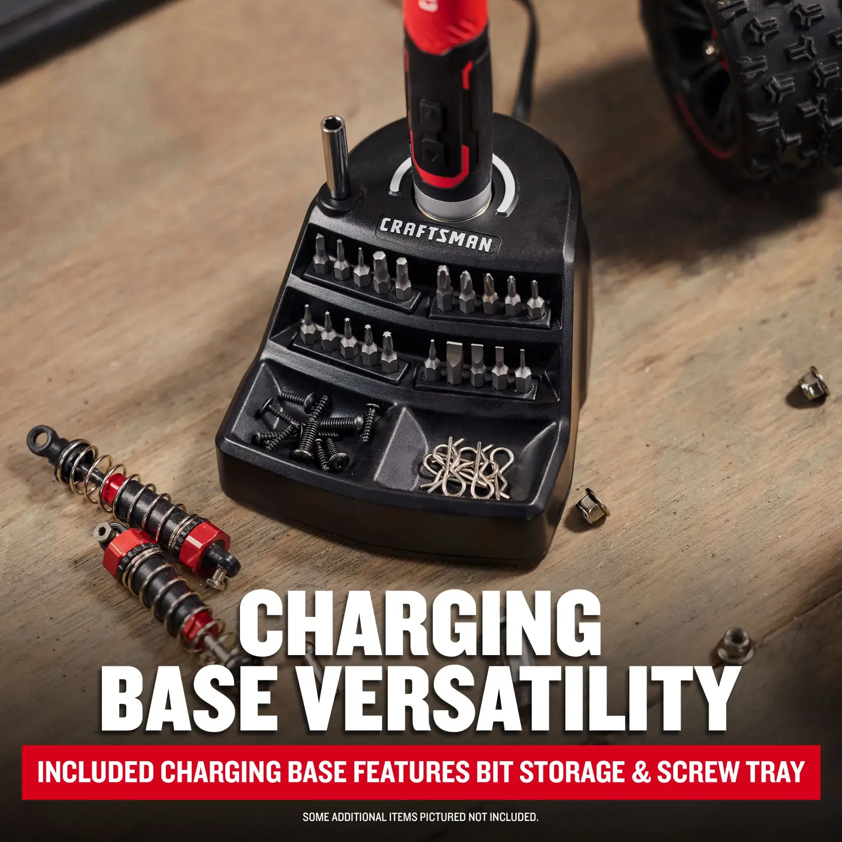 eComm Graphic Charging Base Versatility CRAFTSMAN® Cordless Precision Screwdriver Set