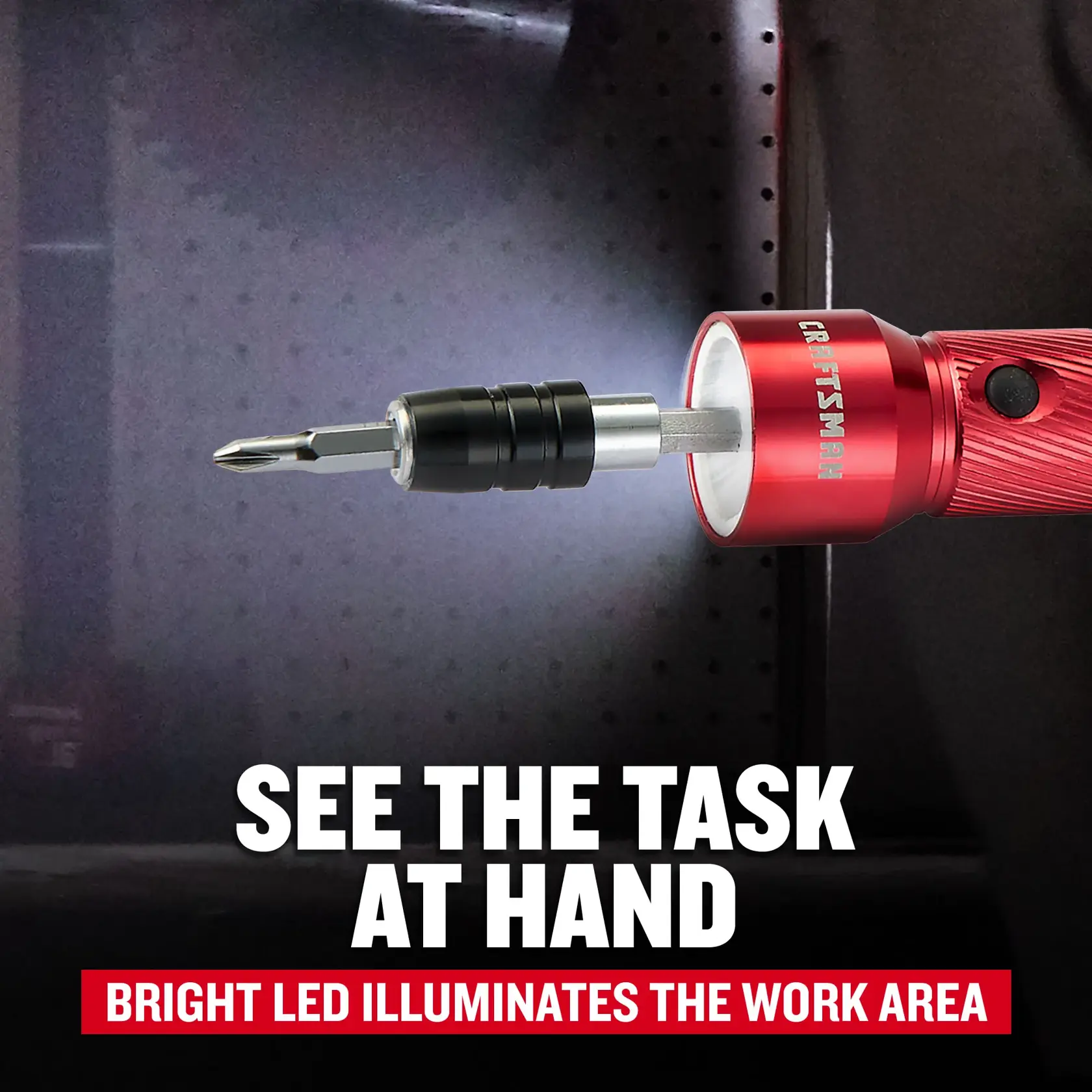 eComm Graphic See The Task of CRAFTSMAN 50pc. Muli-Bit LED Set