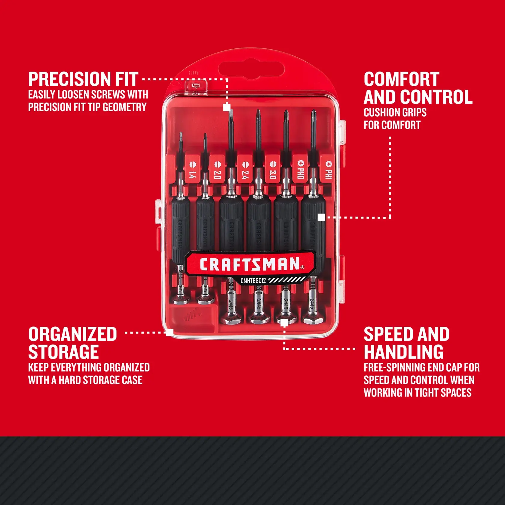 eComm Graphic Walk Around of CRAFTSMAN 6pc. Jeweler's Set 
