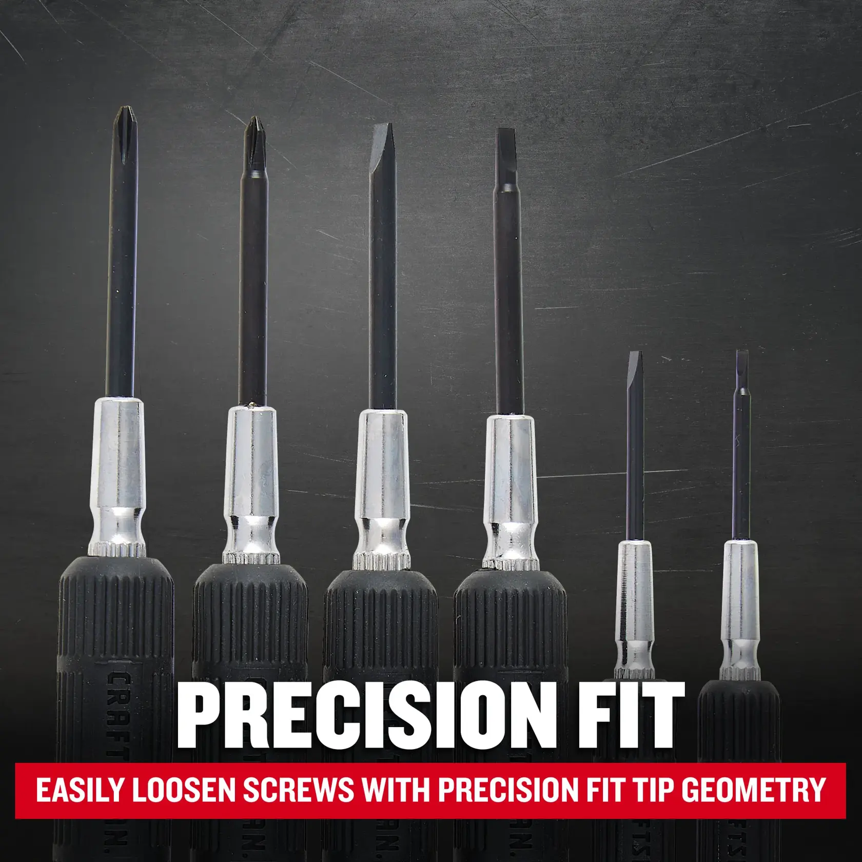 eComm Graphic Precision Fit of CRAFTSMAN 6pc. Jeweler's Set 