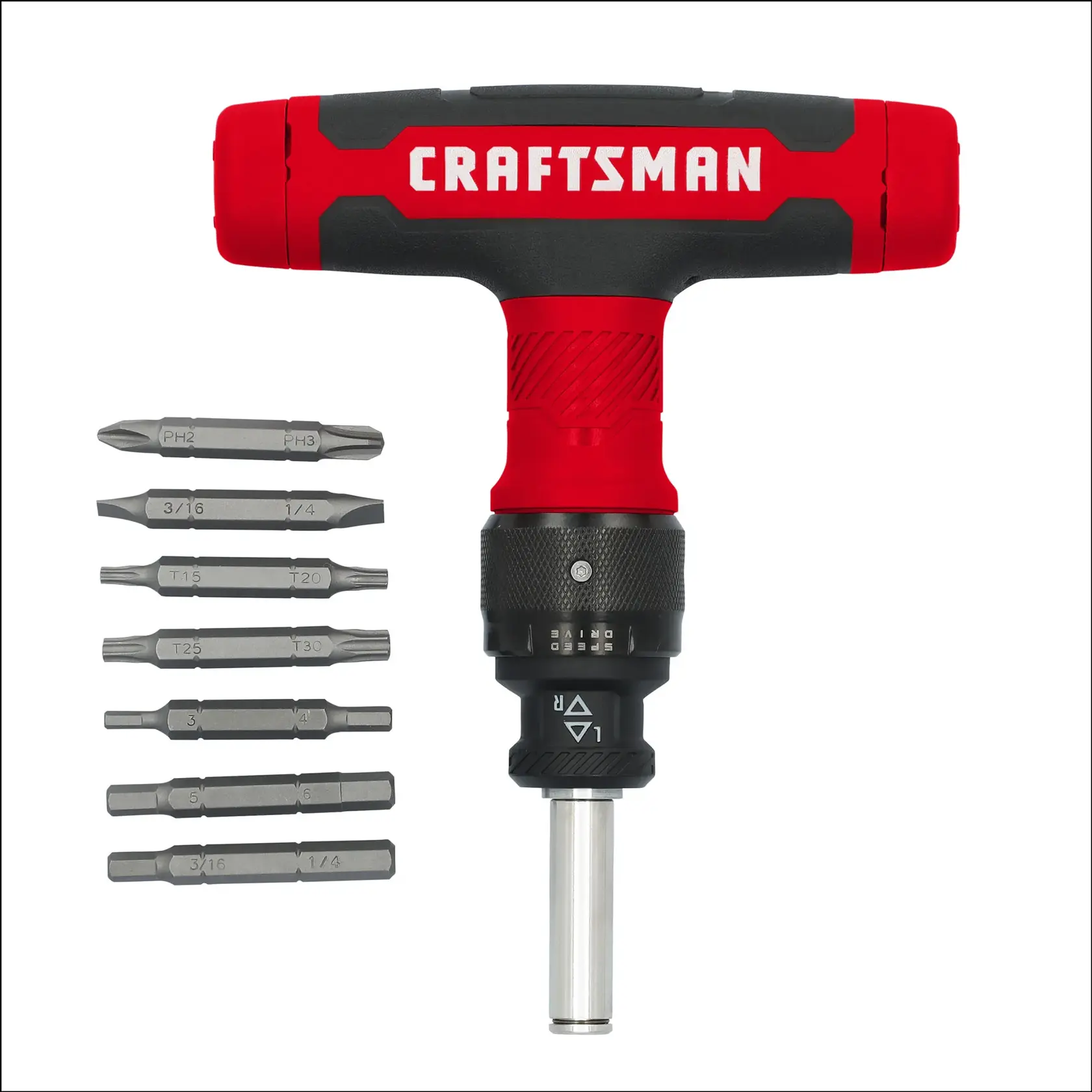 CRAFTSMAN® 15-Piece Speeddrive Ratcheting T-Handle Set