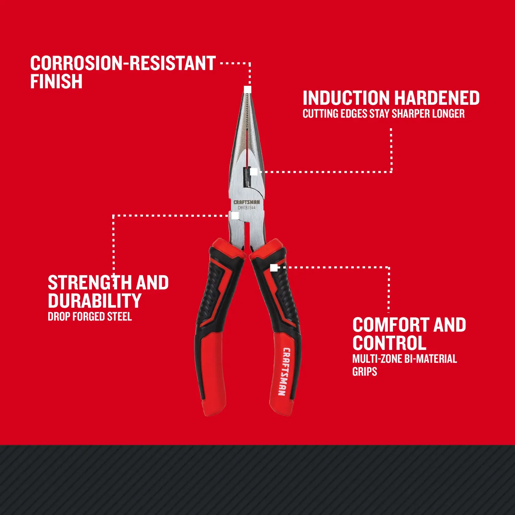 CRAFTSMAN CMHT81713 6-In. Long Nose Pliers Walkaround