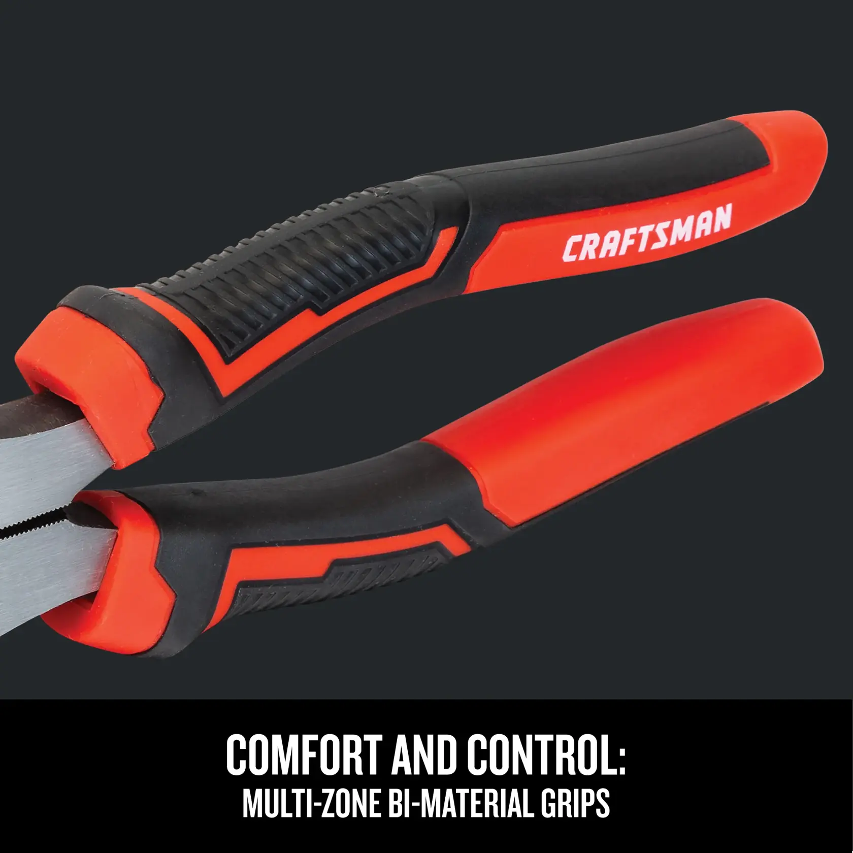 Graphic of CRAFTSMAN Pliers: Lineman highlighting product features