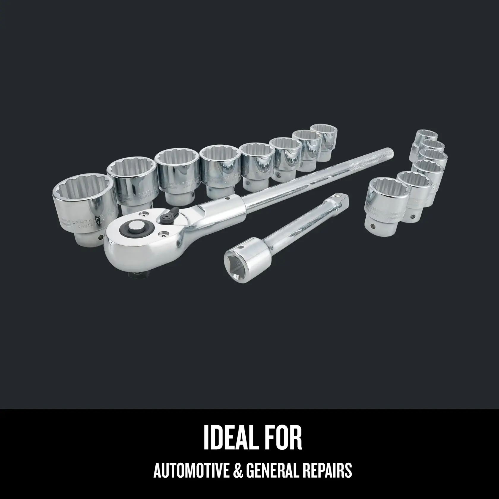 Graphic of CRAFTSMAN Sockets: 6-Point highlighting product features
