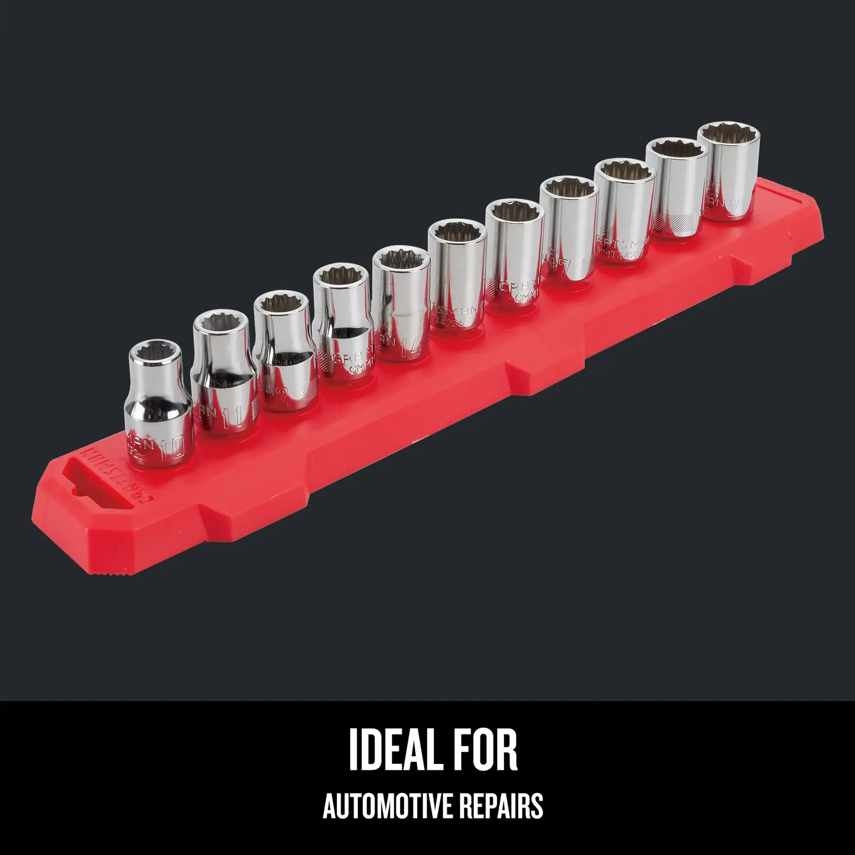 Graphic of CRAFTSMAN Sockets: Set highlighting product features