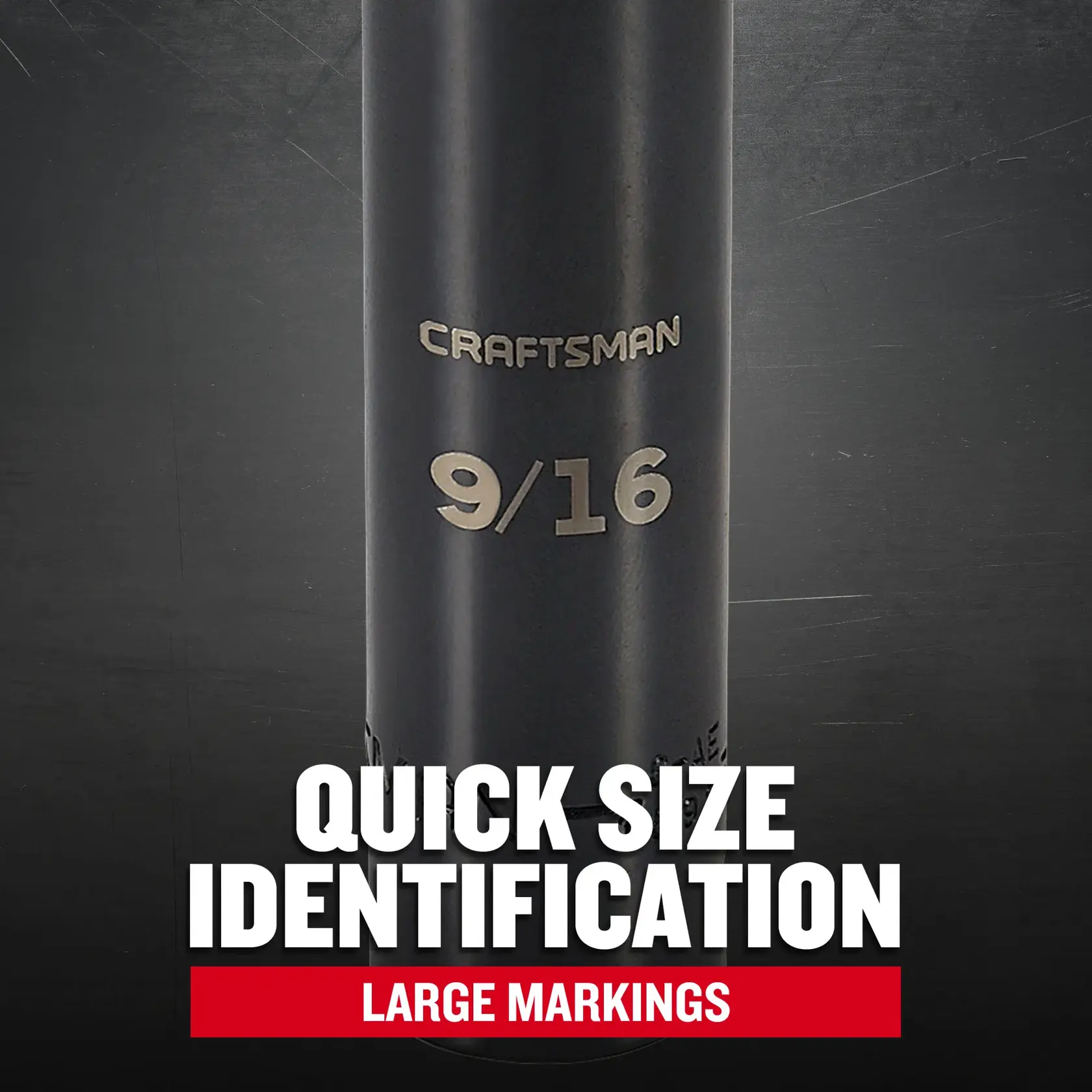 Craftsman CMMT15998 1/2 in. Drive 9/16 in. SAE Deep Impact Socket F+B