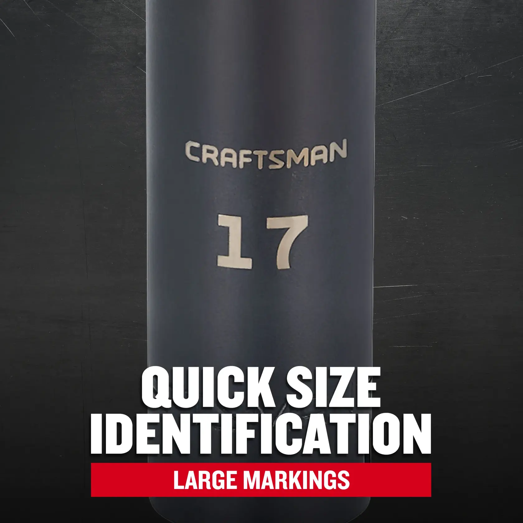 Craftsman CMMT16078 1/2 in. Drive 17mm Metric Deep Impact Socket F+B