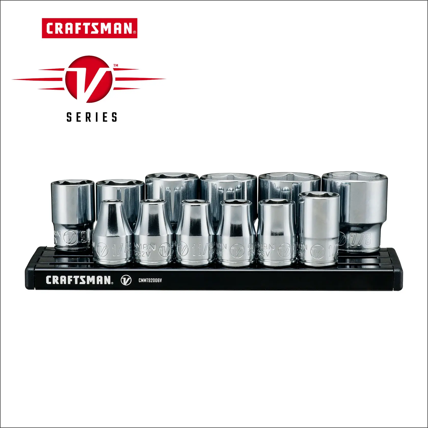 Graphic of CRAFTSMAN Sockets: 6-Point highlighting product features