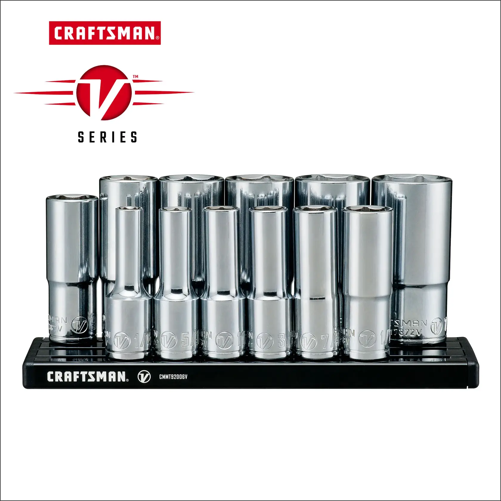 Graphic of CRAFTSMAN Sockets: 6-Point highlighting product features