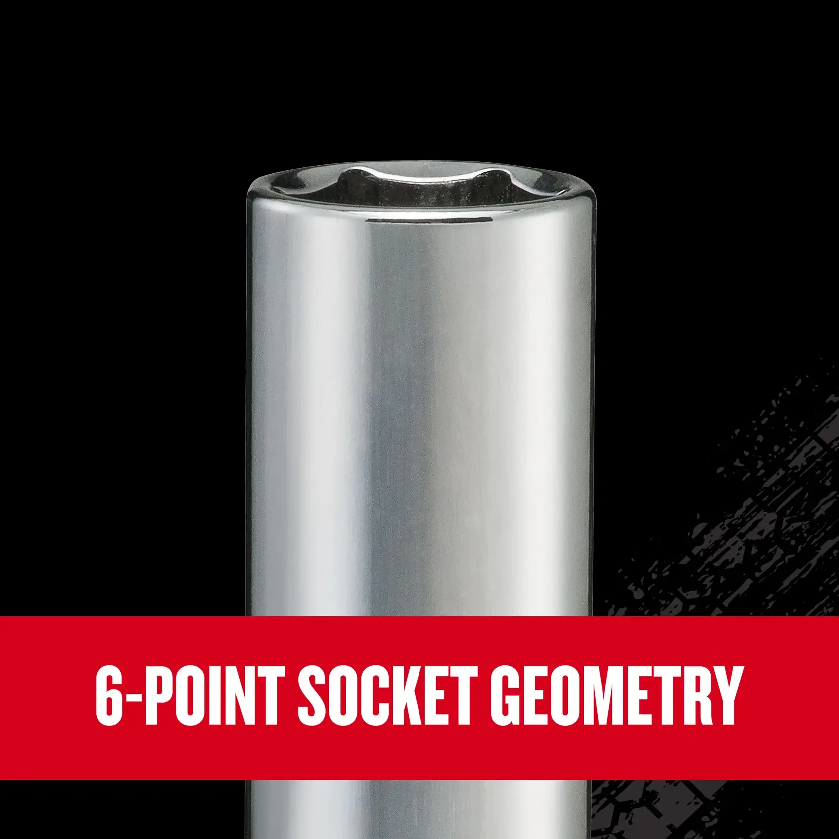 Graphic of CRAFTSMAN Sockets: 6-Point highlighting product features