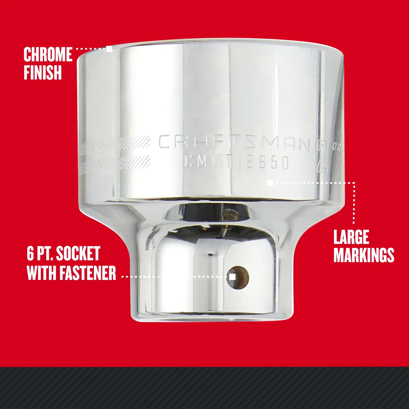 Graphic of CRAFTSMAN Sockets: Bit Sockets highlighting product features