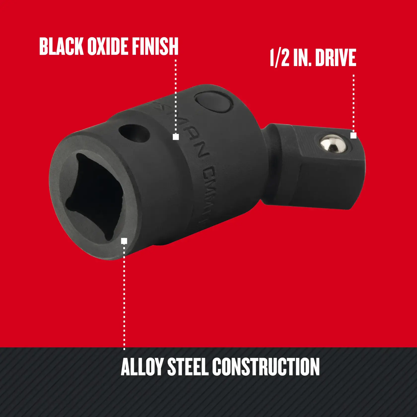 Graphic of CRAFTSMAN Sockets: Impact highlighting product features