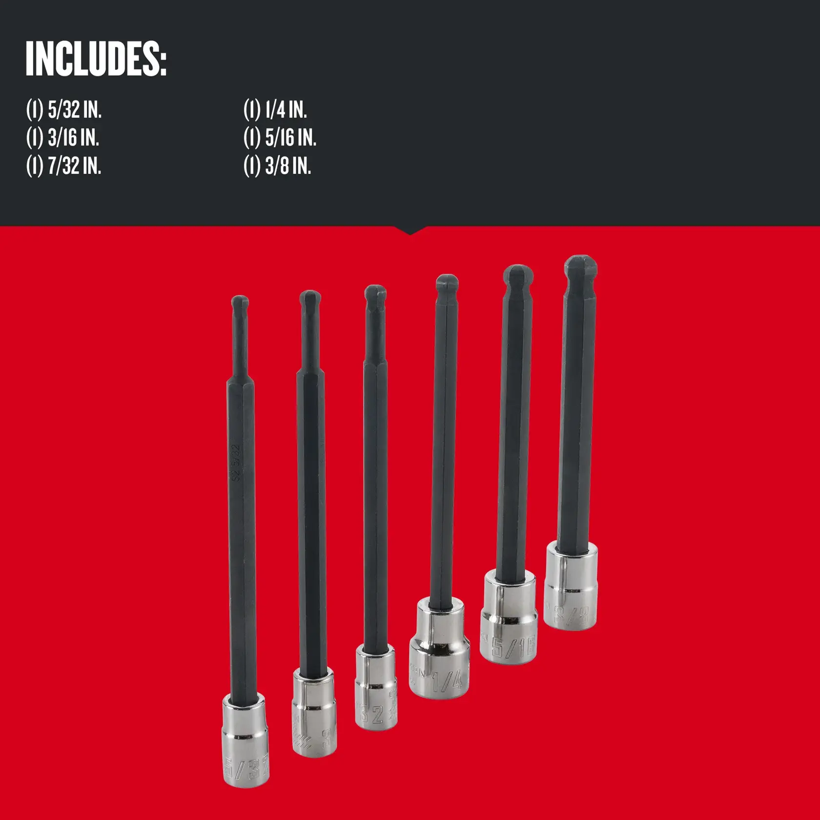 Graphic of CRAFTSMAN Sockets: Hex highlighting product features