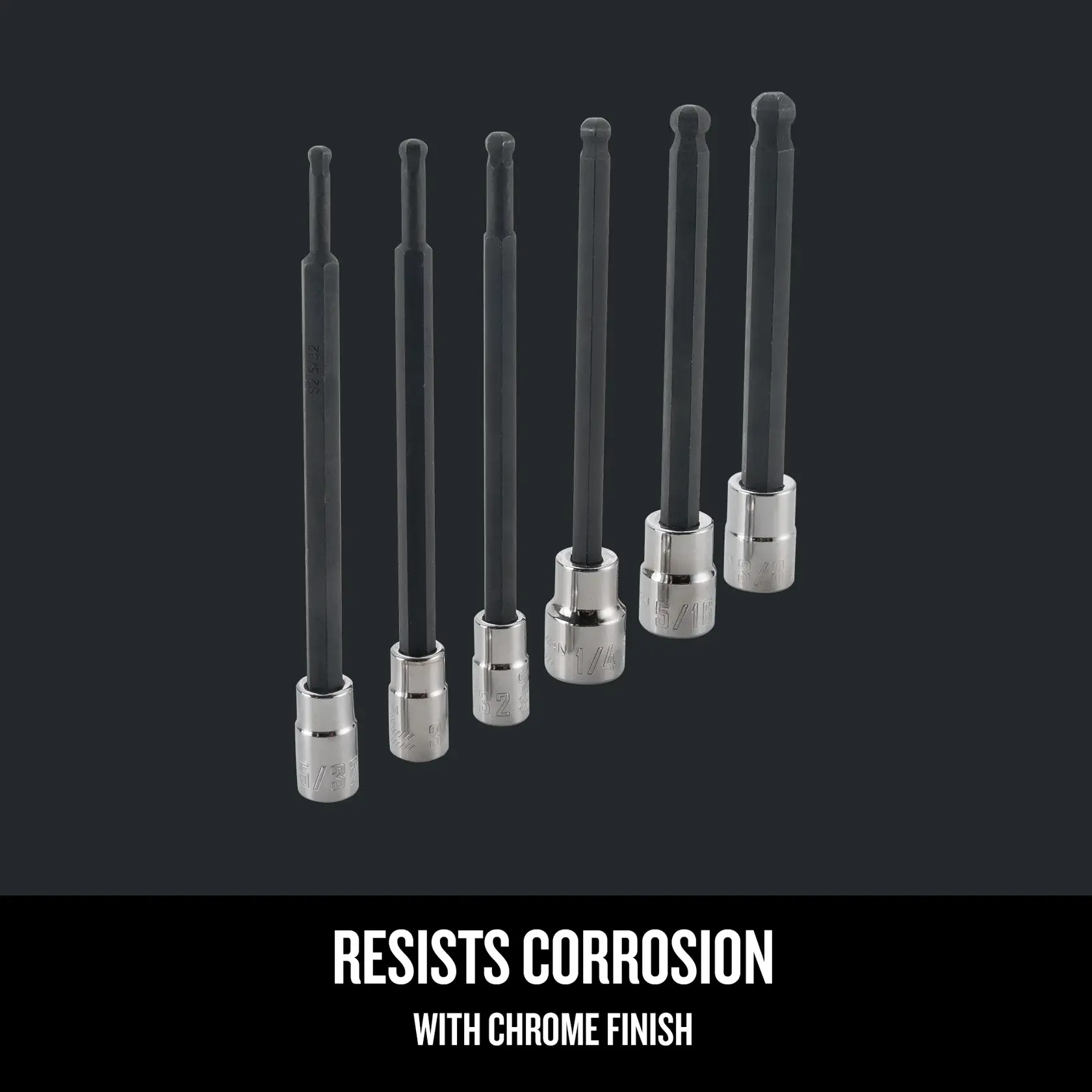 Graphic of CRAFTSMAN Sockets: Hex highlighting product features